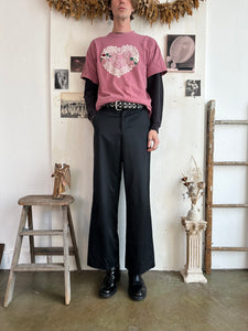 1990s Lace Heart Flower Appliqué Tee (Boxy XL)