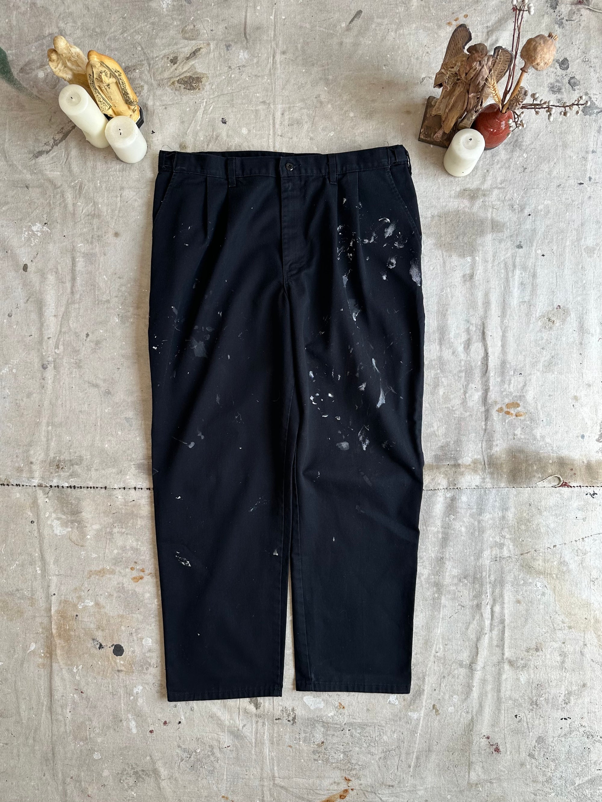 2000s Pleated Paint Stained Dickies