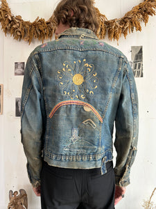 1970s Embroidered and Patched Levis Type 3 (M/L)
