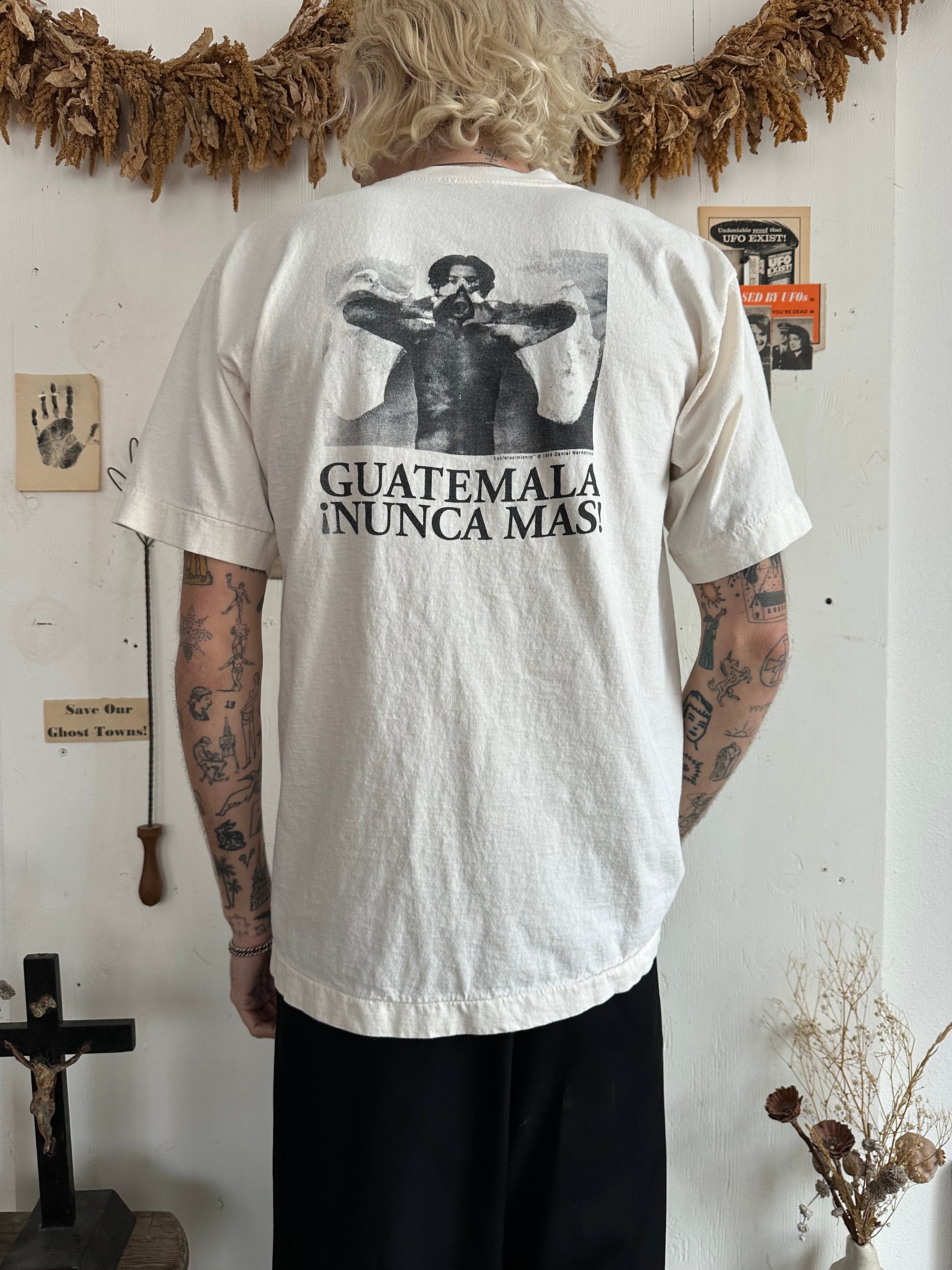 1998 Guatemala Nunca Mas! Tee