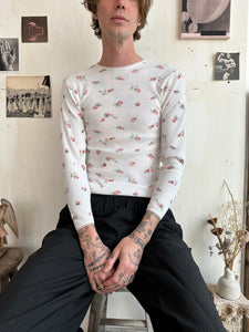 1980s Rose Floral Thermal (S/M)