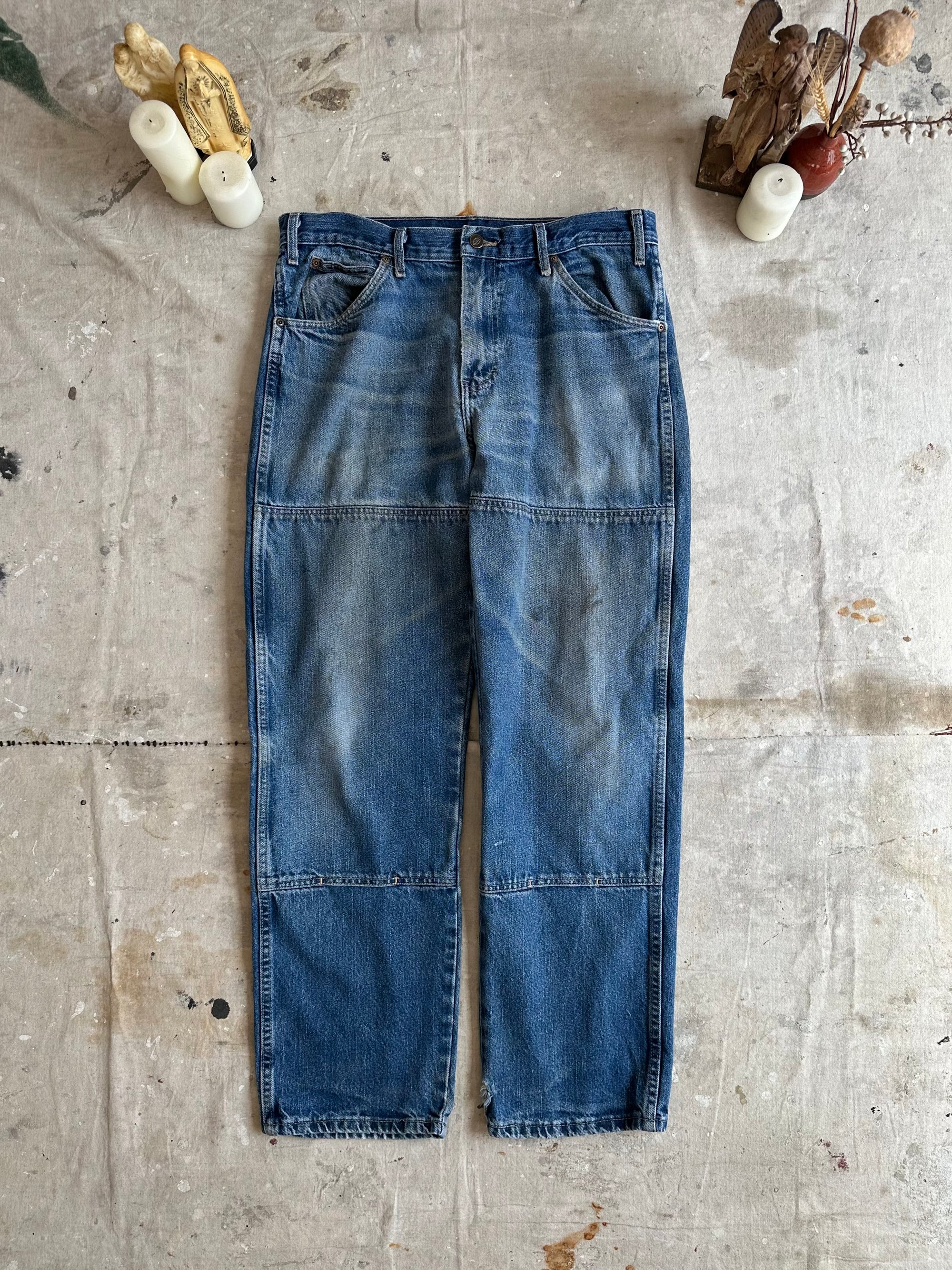 1990s Faded Well Worn Denim Dickies