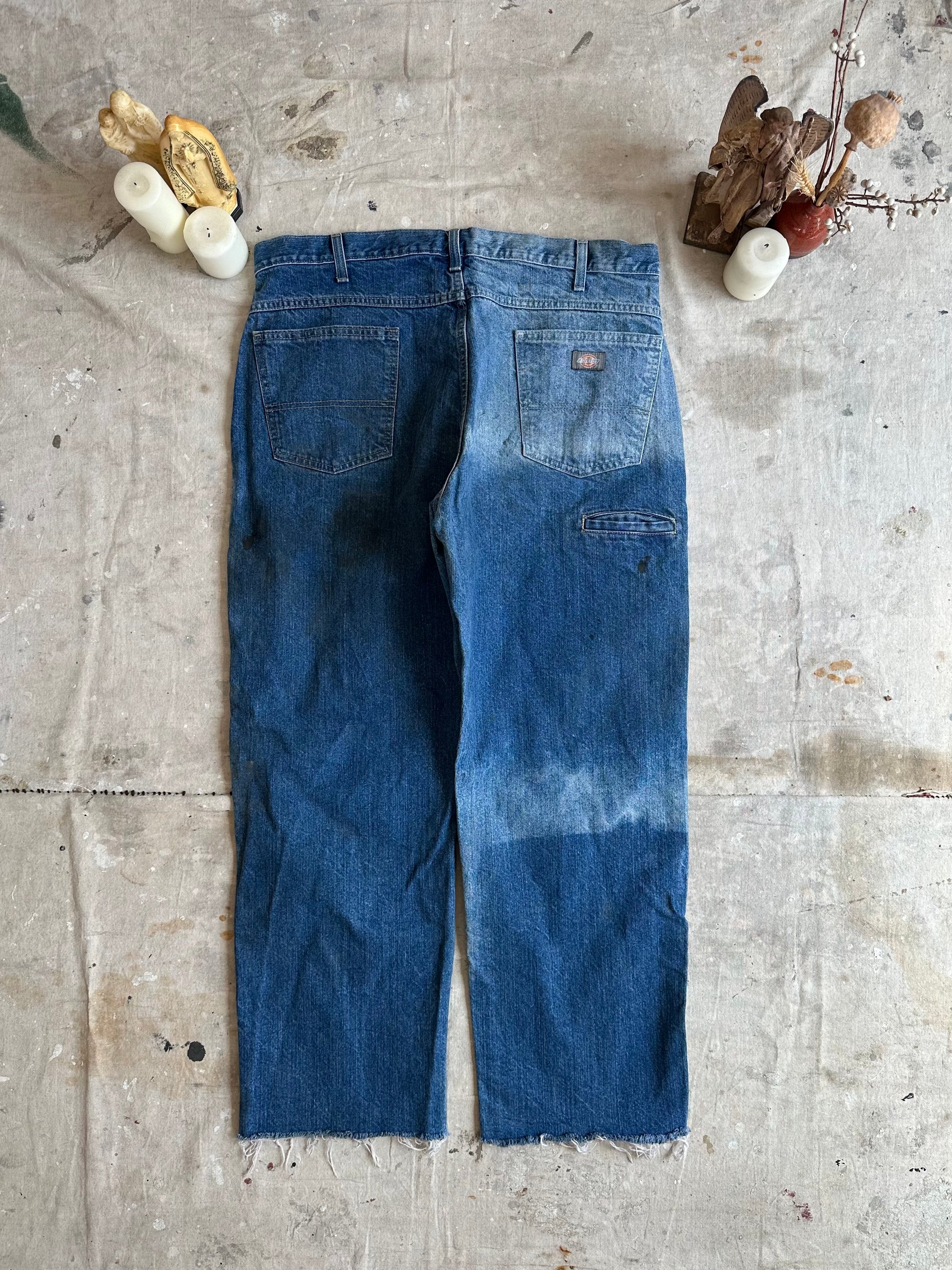 1990s Double Knee Well Worn Denim Dickies