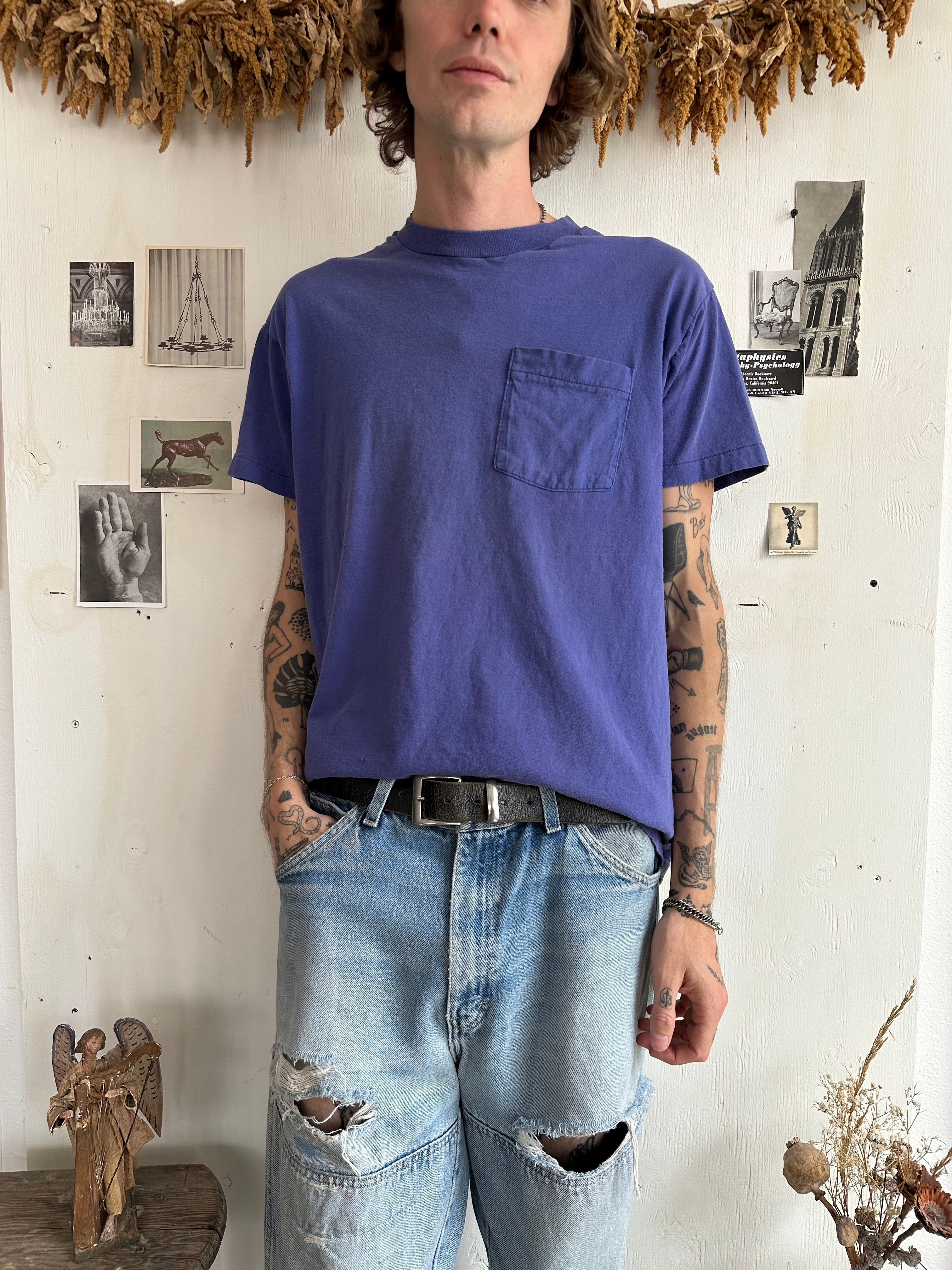 1980s Purple Pocket Tee (L)