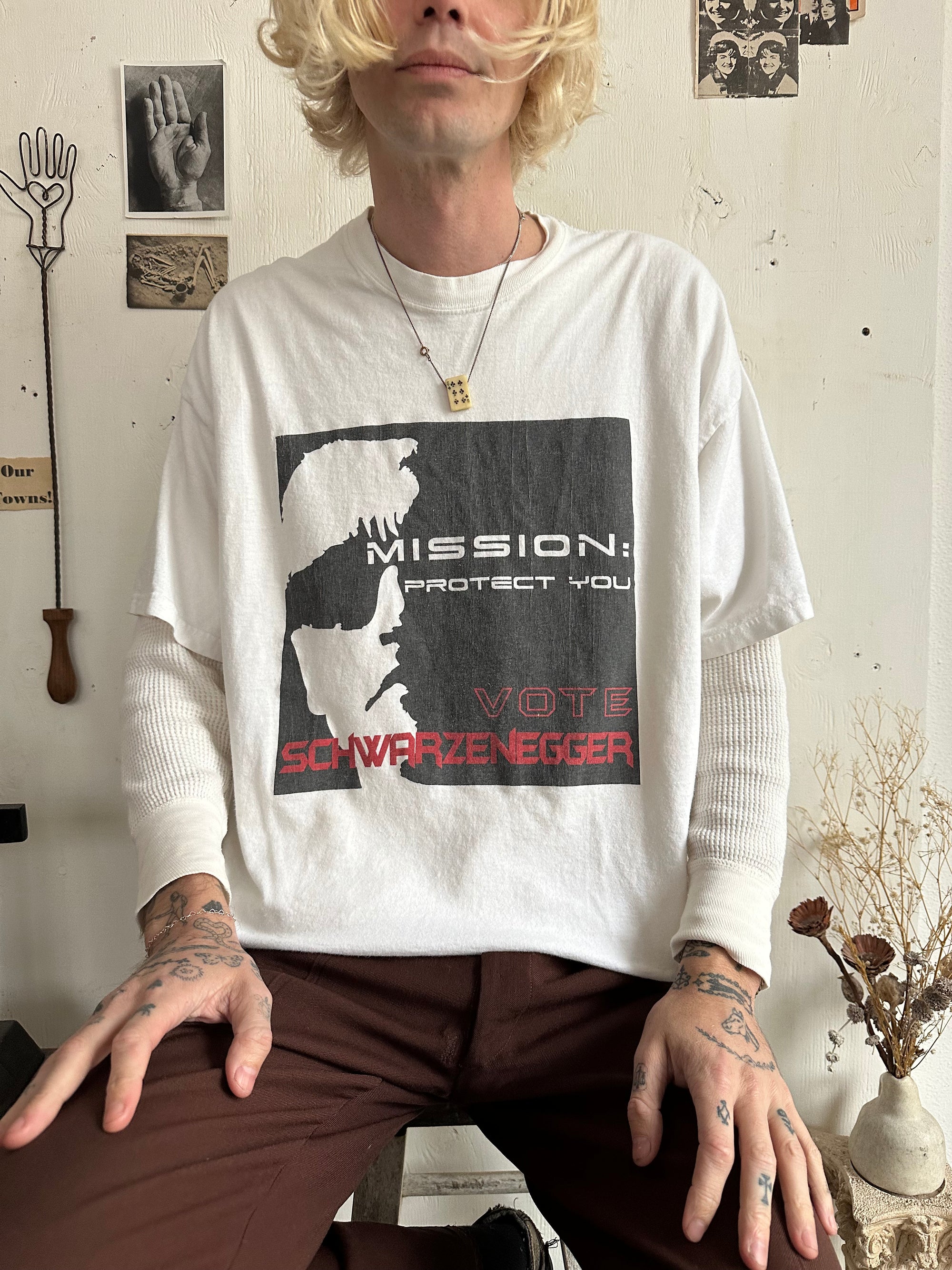 2000s Vote Schwarzenegger T-Shirt