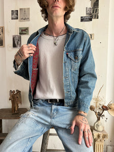 1980s Paisley Lined Levis Jacket (M)