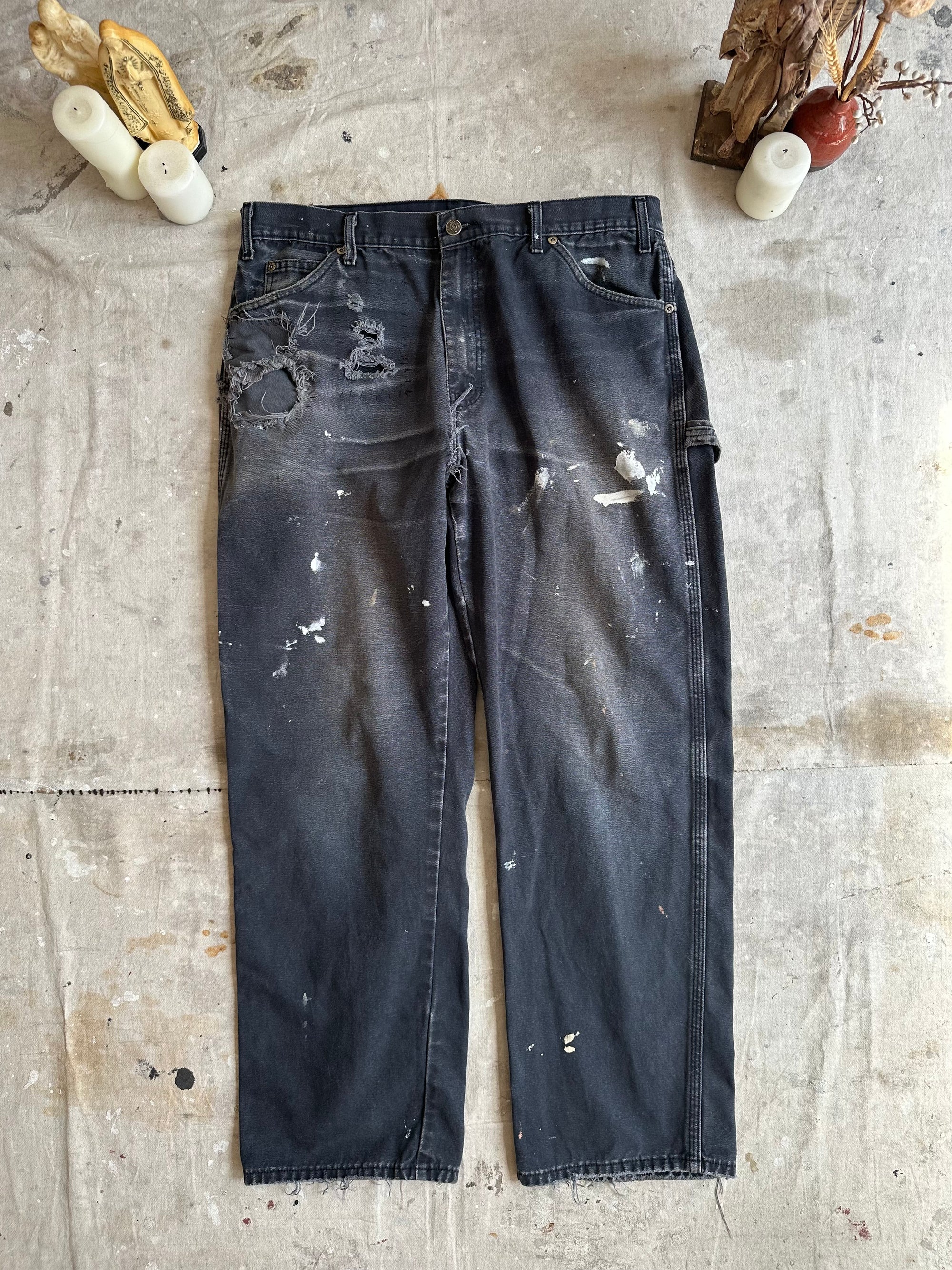 1990s Faded Thrashed and Repaired Dickies Jeans