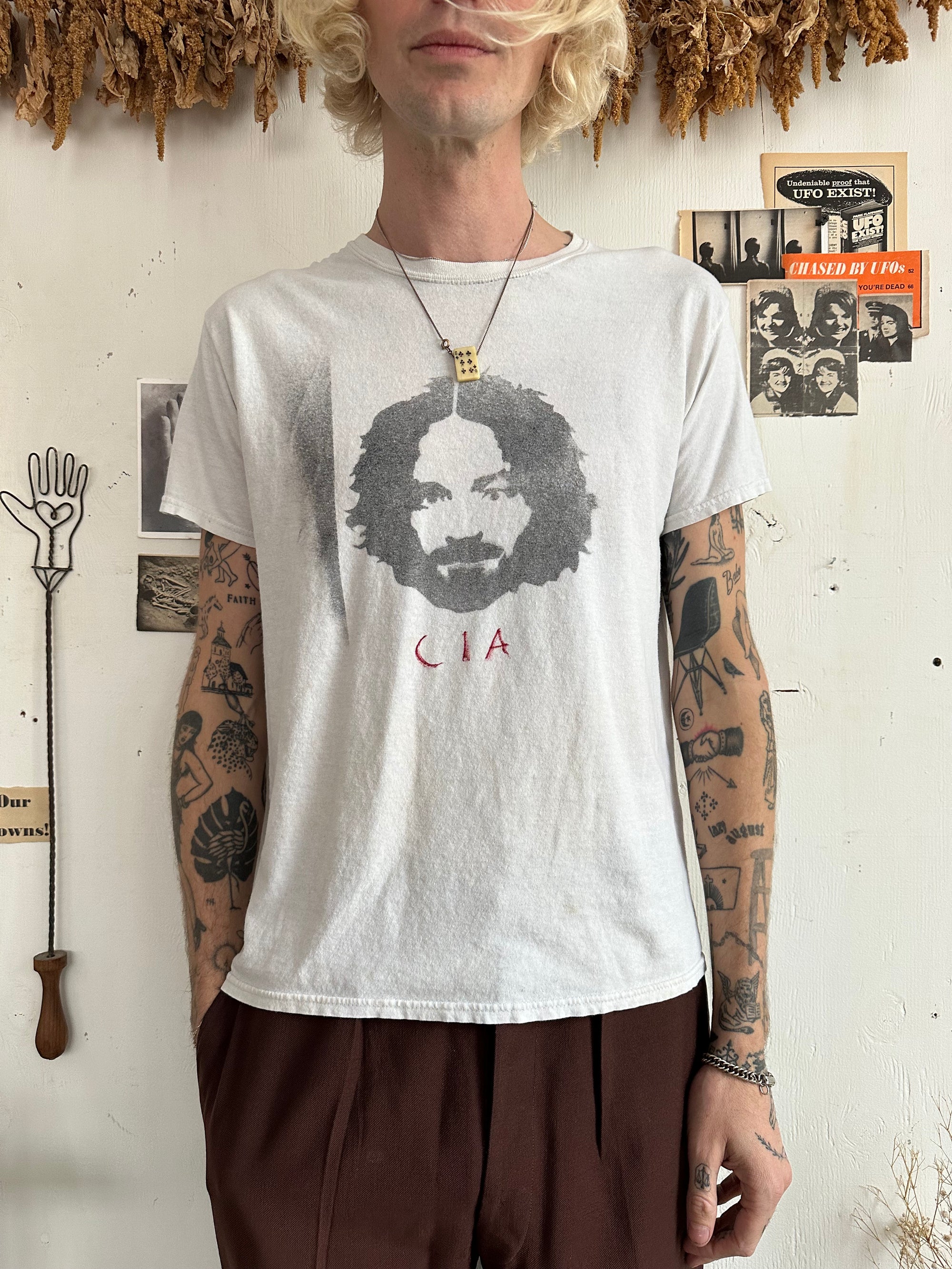 2000s Charles Manson CIA T-Shirt