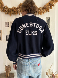 1970s Conestoga Elks Letterman Jacket (Boxy M/L)