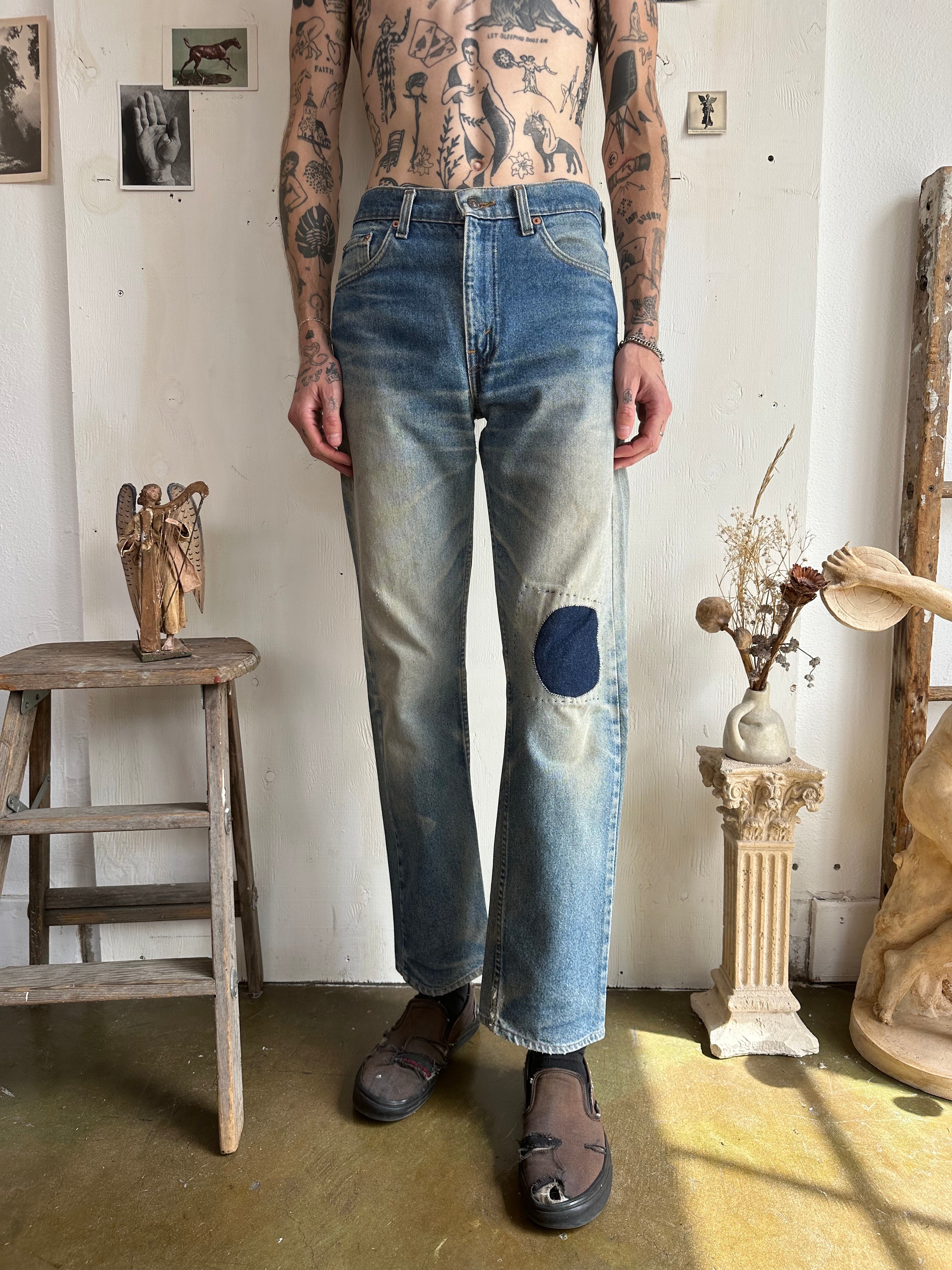 1990s Patch Knee Levi 505s (30/31)