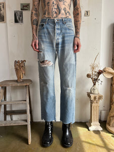 1980s Thrashed and Repaired Levis 501s (34/30)