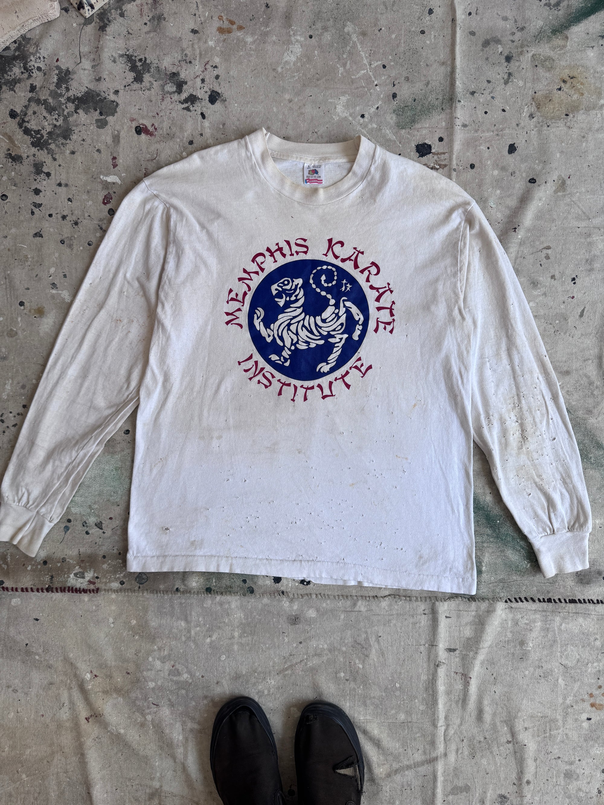1990s Thrashed Memphis Karate Long Sleeve (L)