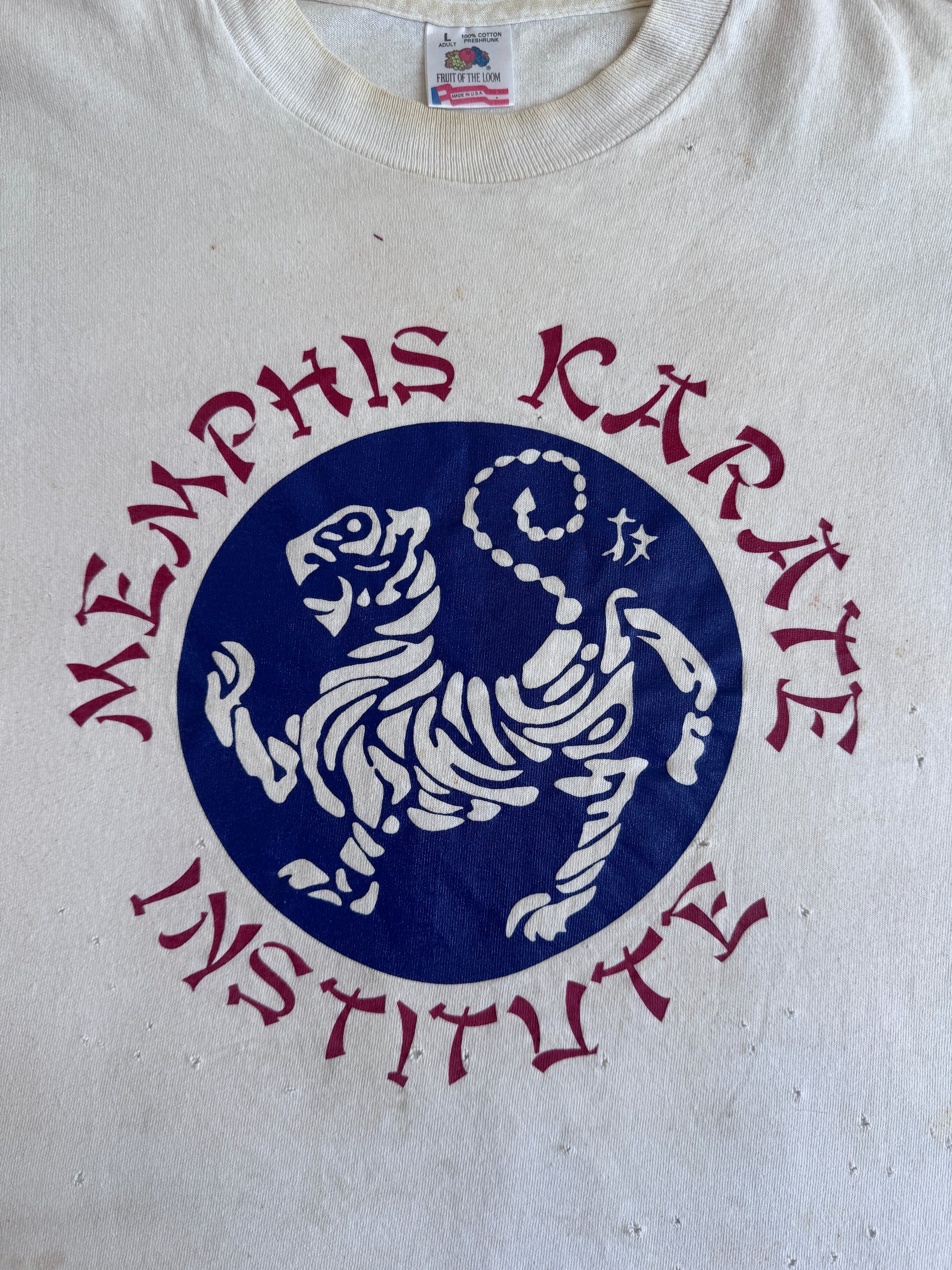 1990s Thrashed Memphis Karate Long Sleeve (L)