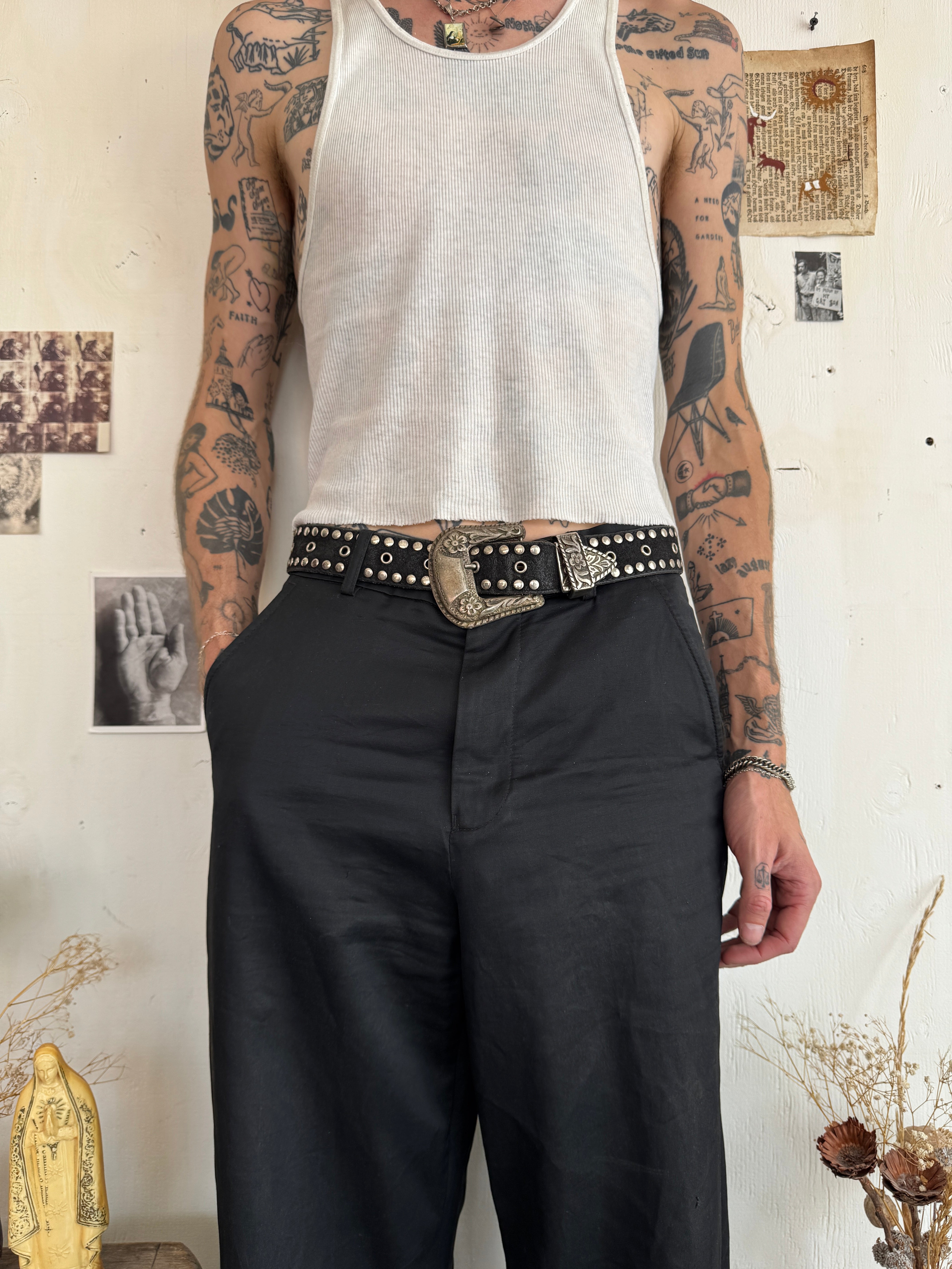 Vintage Studded Western Belt (26" - 30")
