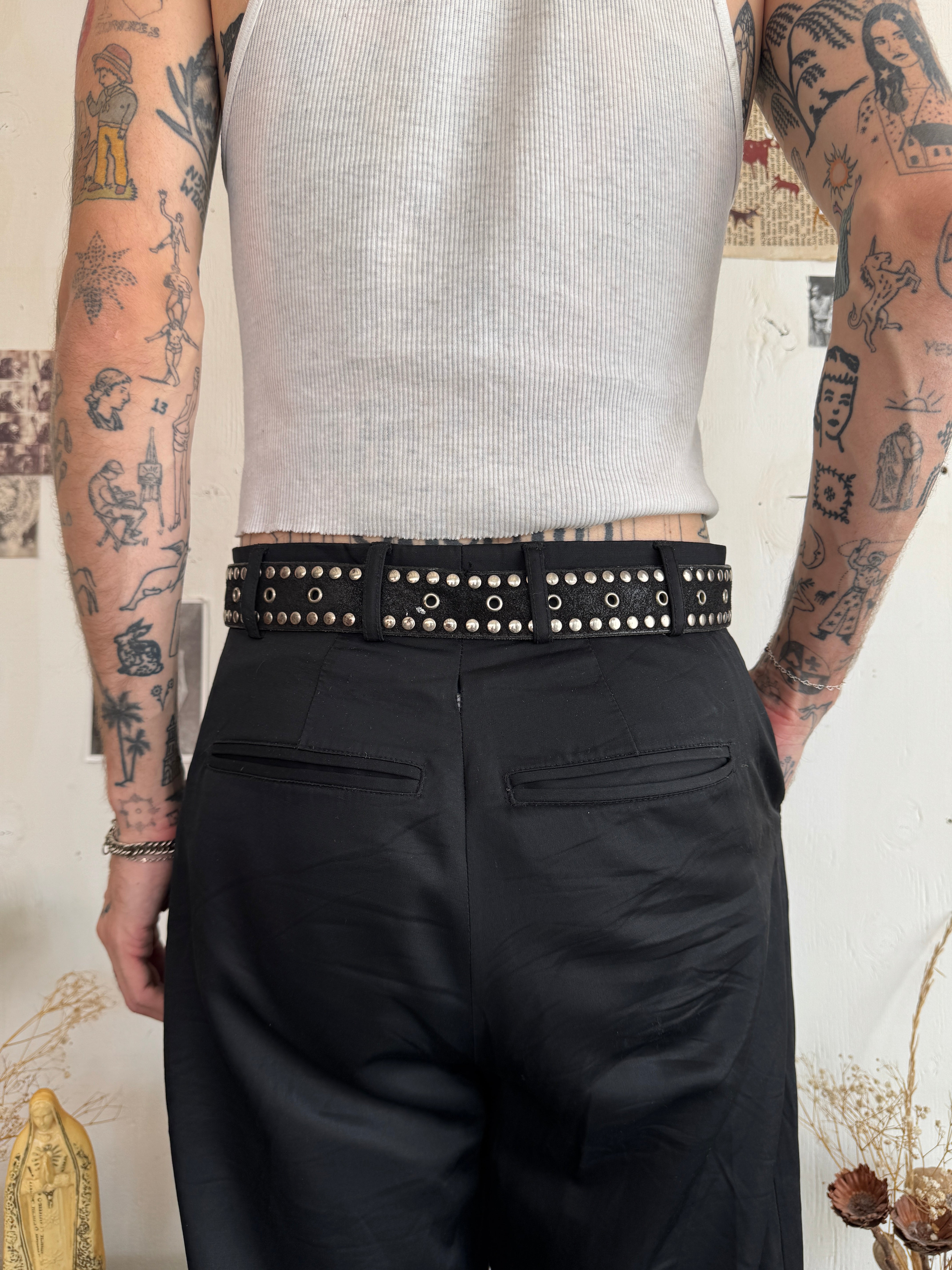 Vintage Studded Western Belt (26" - 30")
