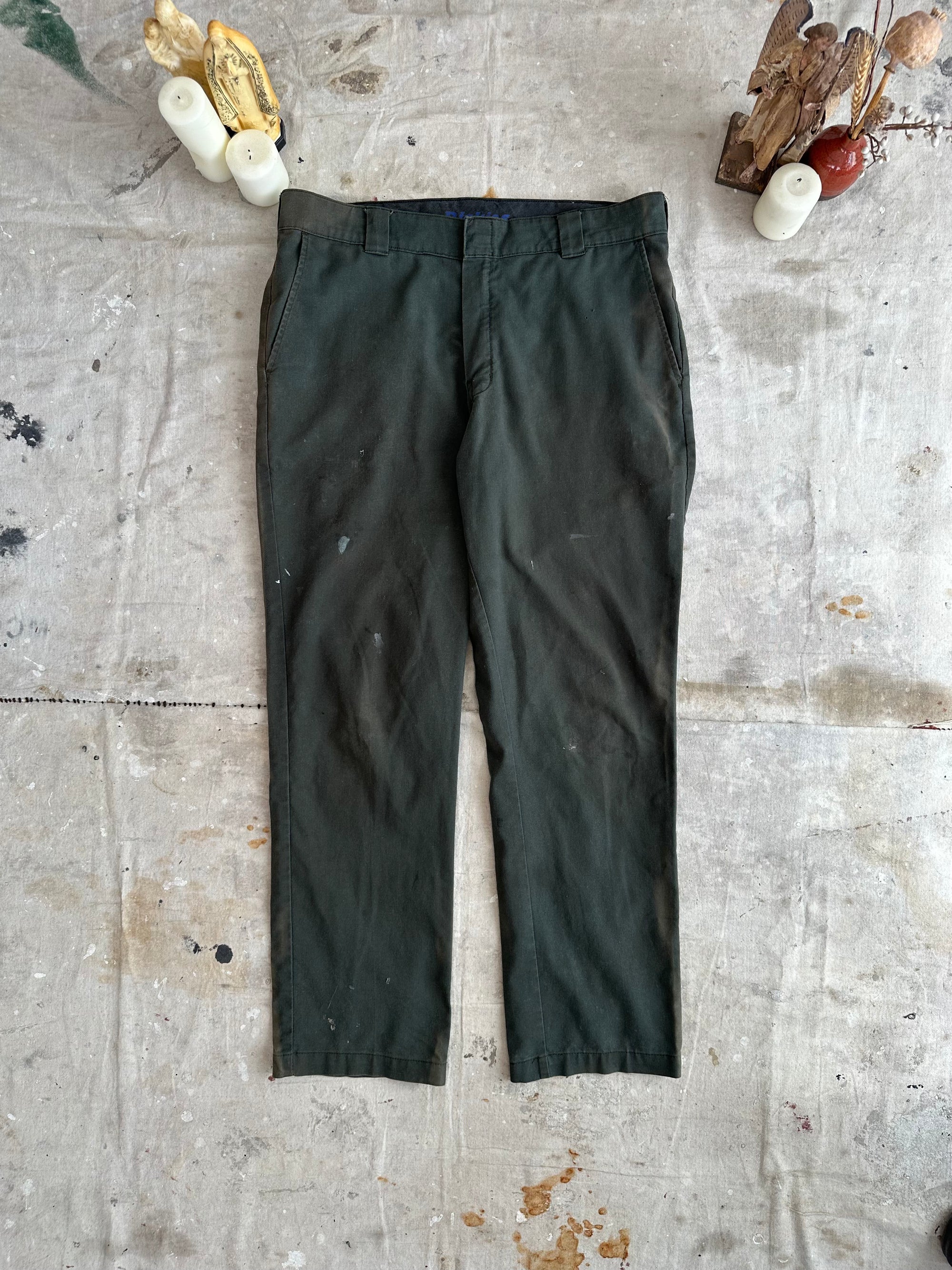 2000s Sunfaded Green Dickies 874