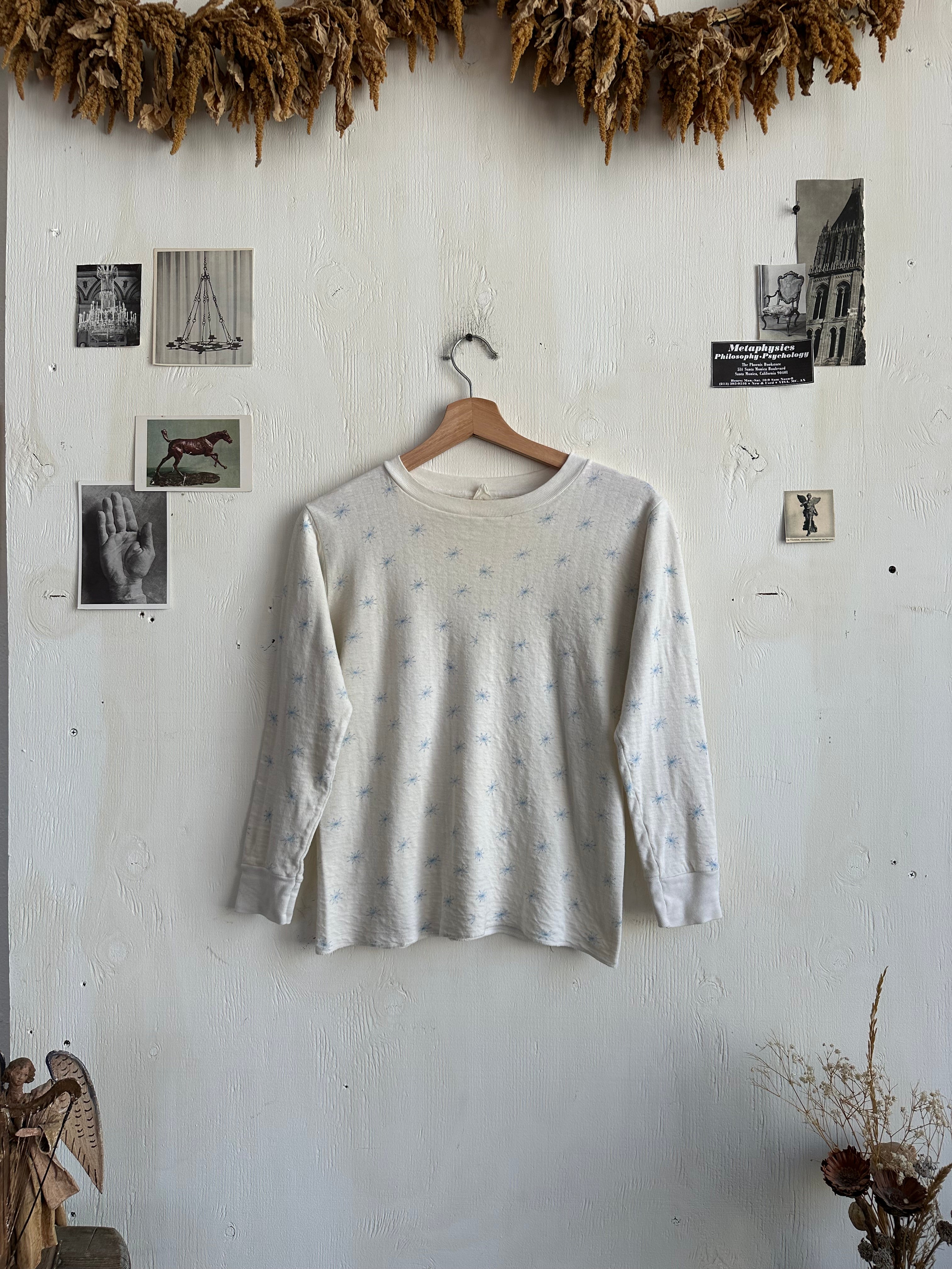 1970s Snowflake Print Thermal (S/M)