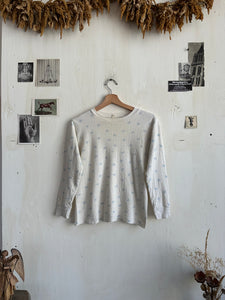 1970s Snowflake Print Thermal (S/M)