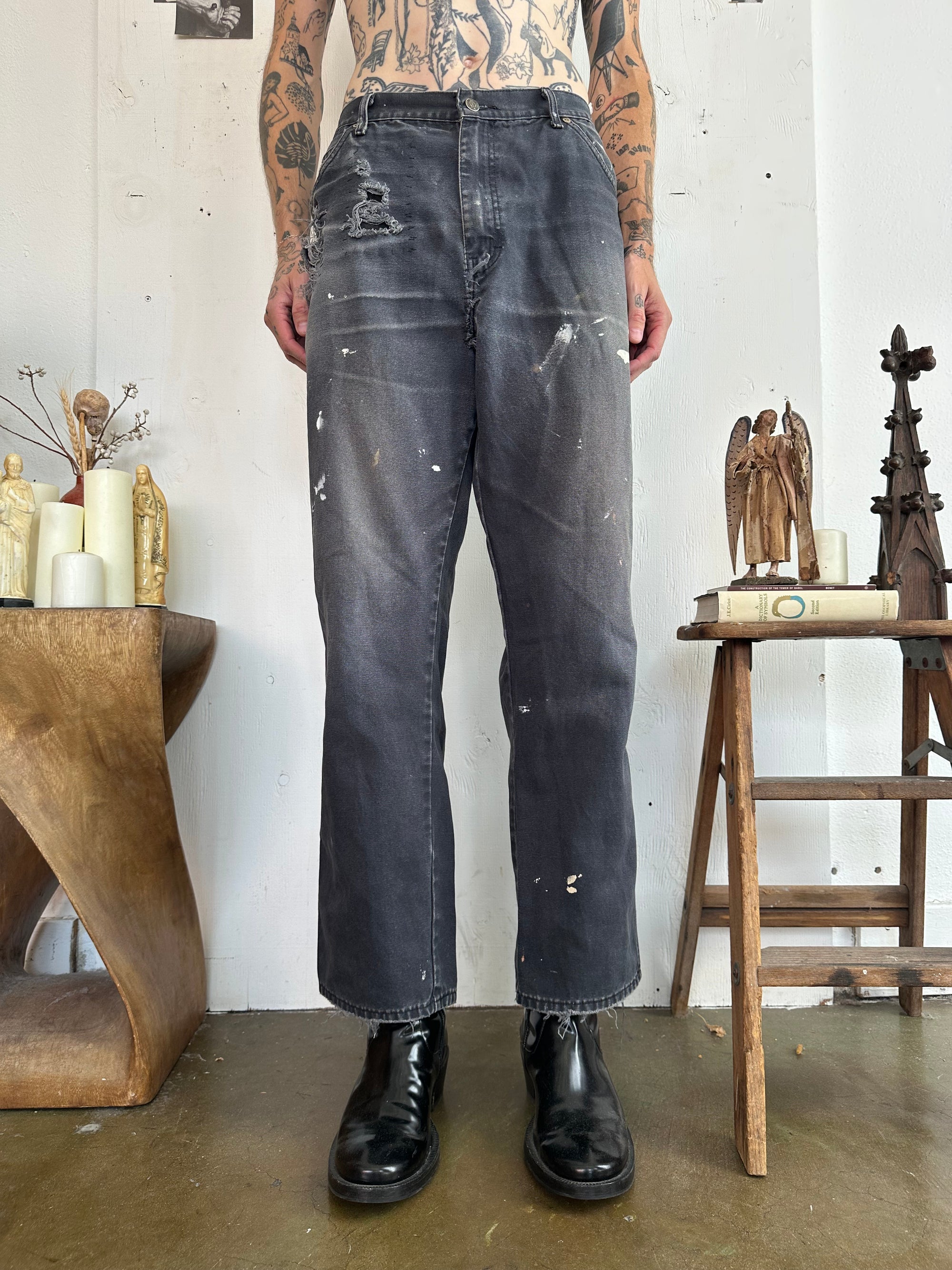 1990s Faded Thrashed and Repaired Dickies Jeans