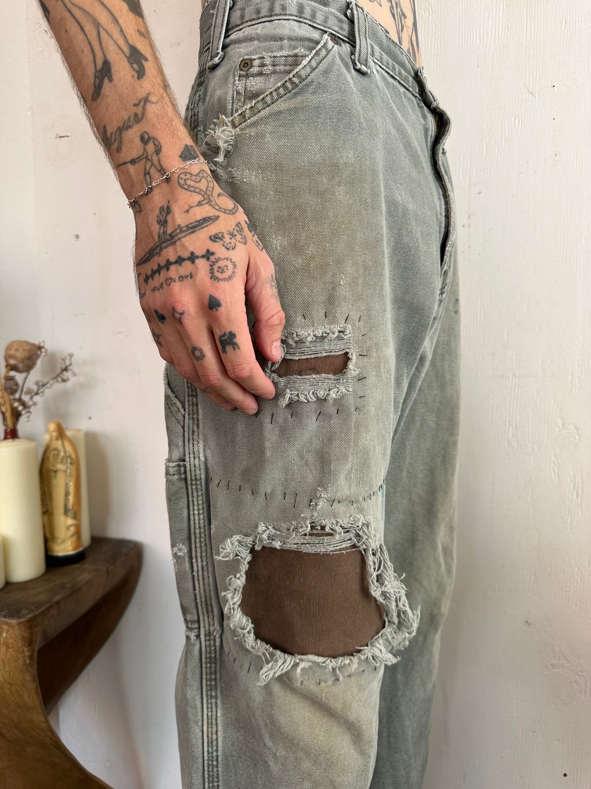 1990s Sunfaded Repaired Dickies Jeans