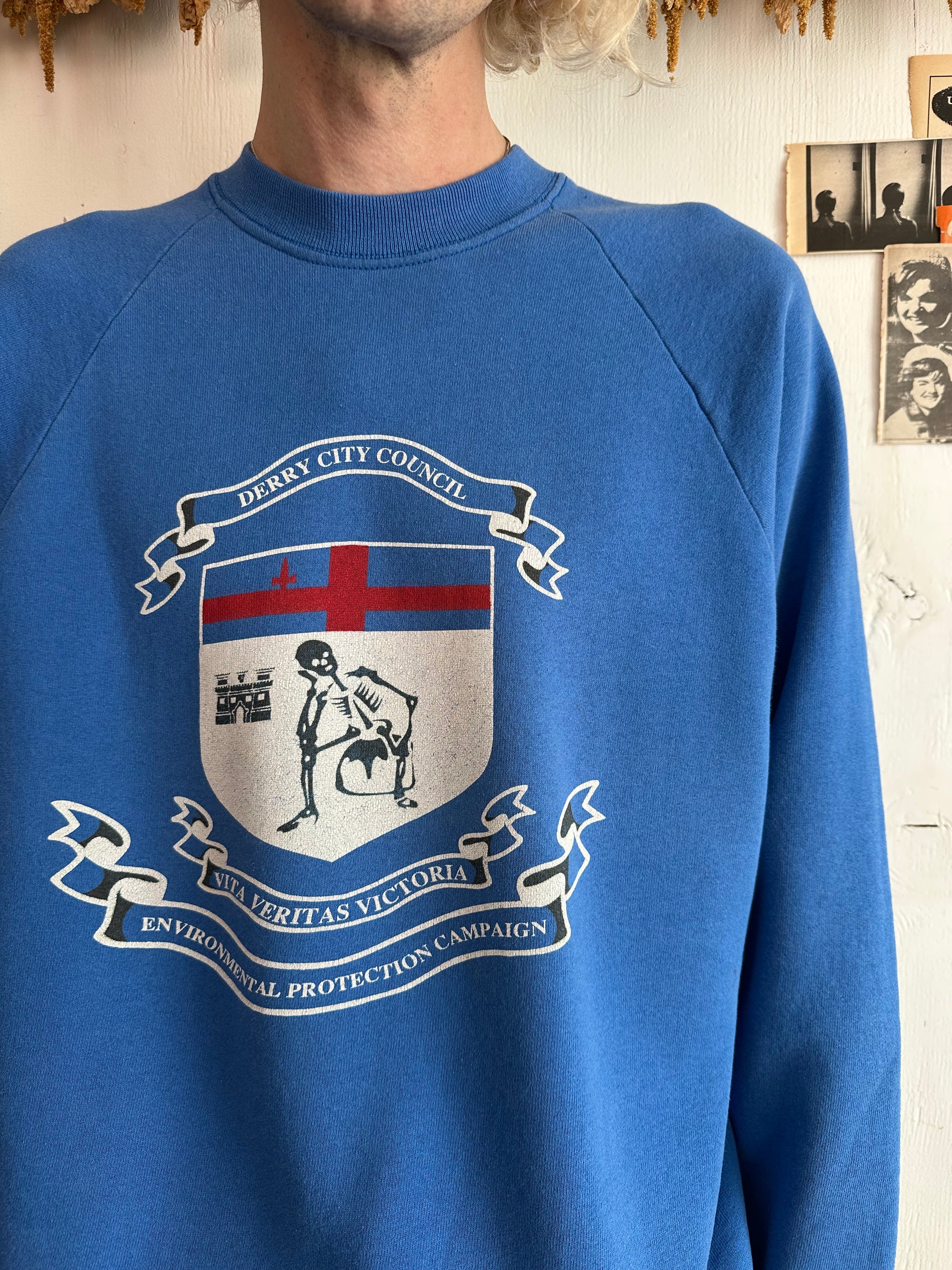 1980s Derry, Ireland Crest Sweatshirt