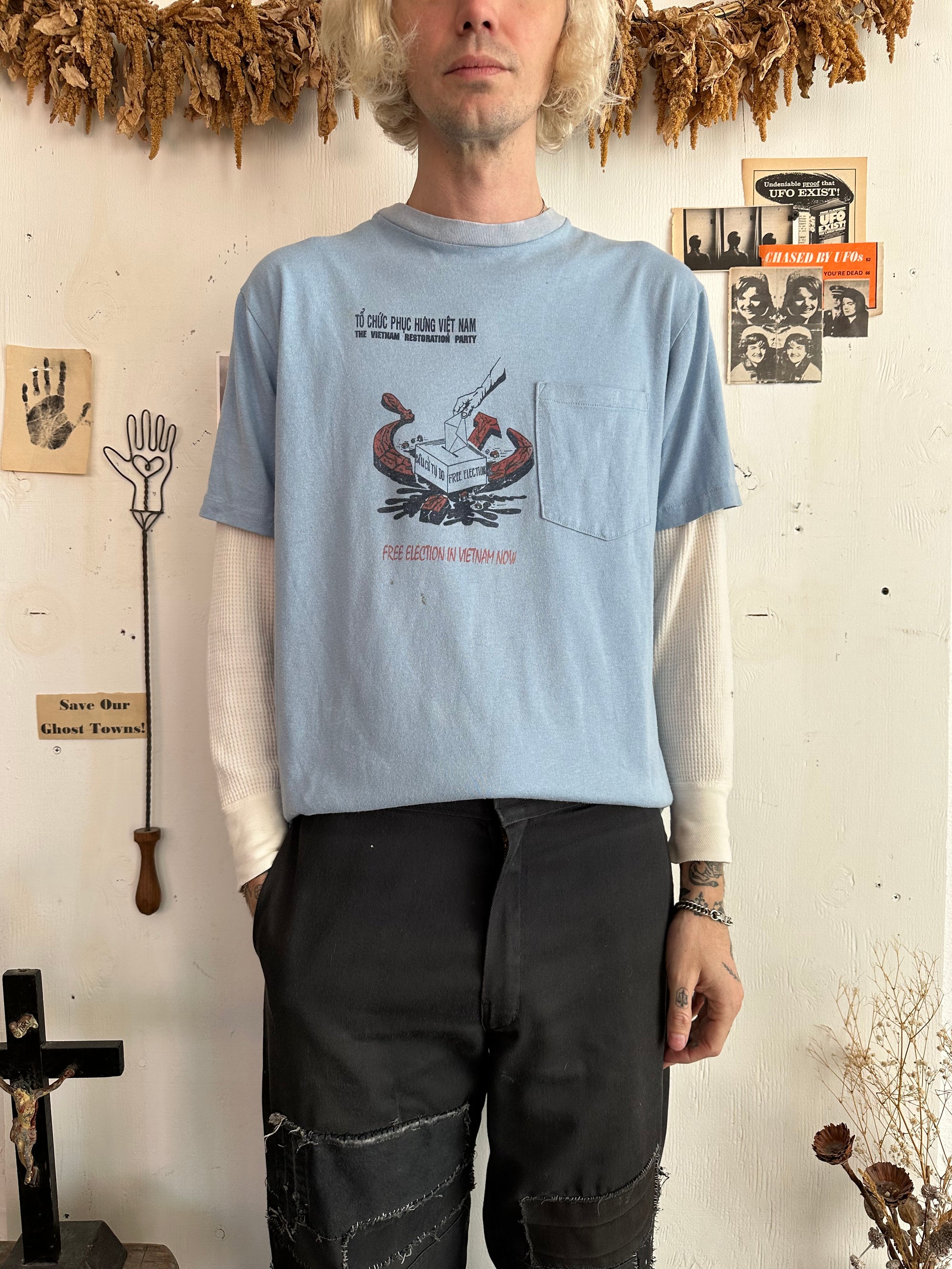 1980s Free Election in Vietnam Pocket Tee