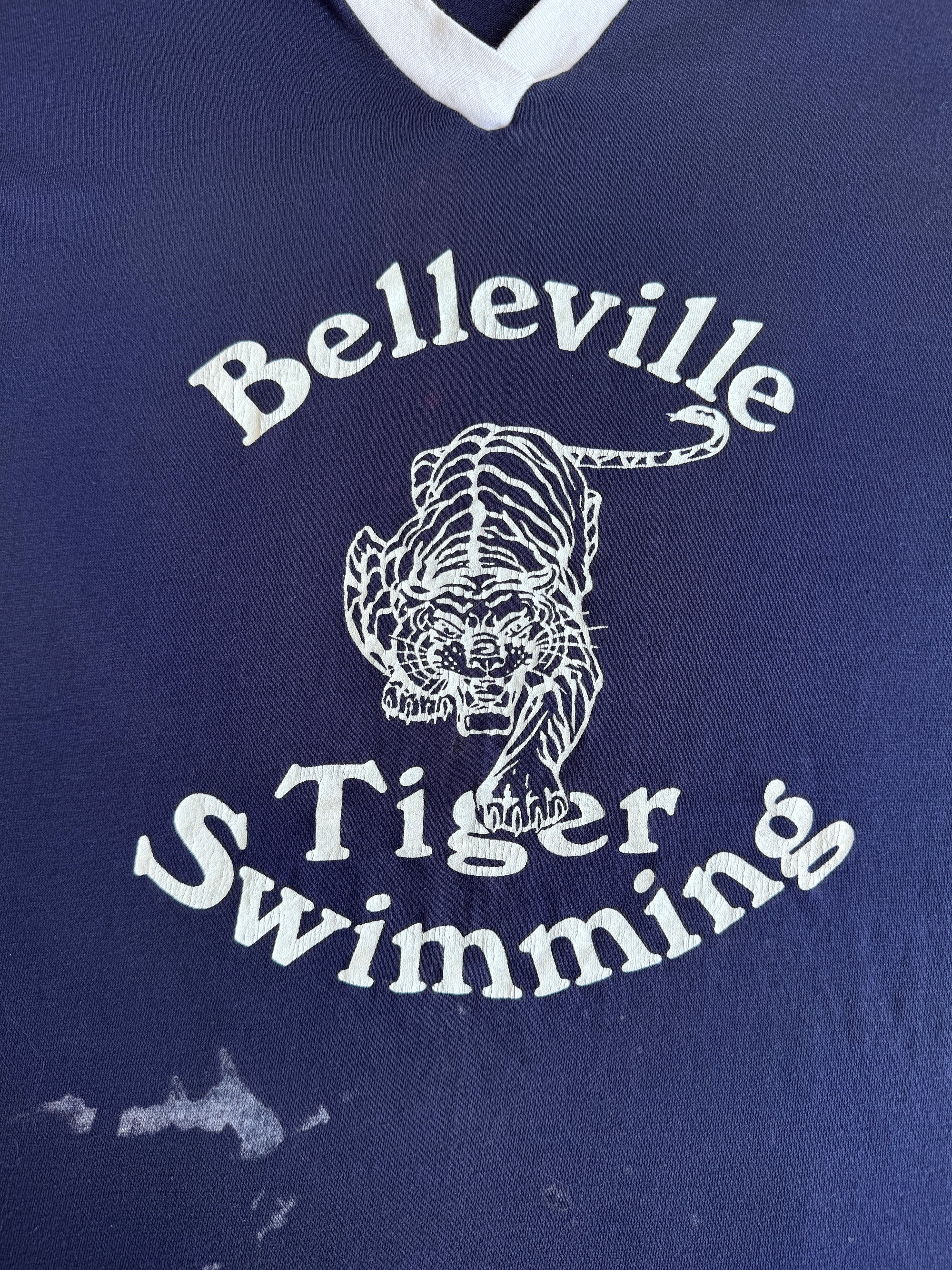 1980s Tiger Swimming Athletic T-Shirt (M)