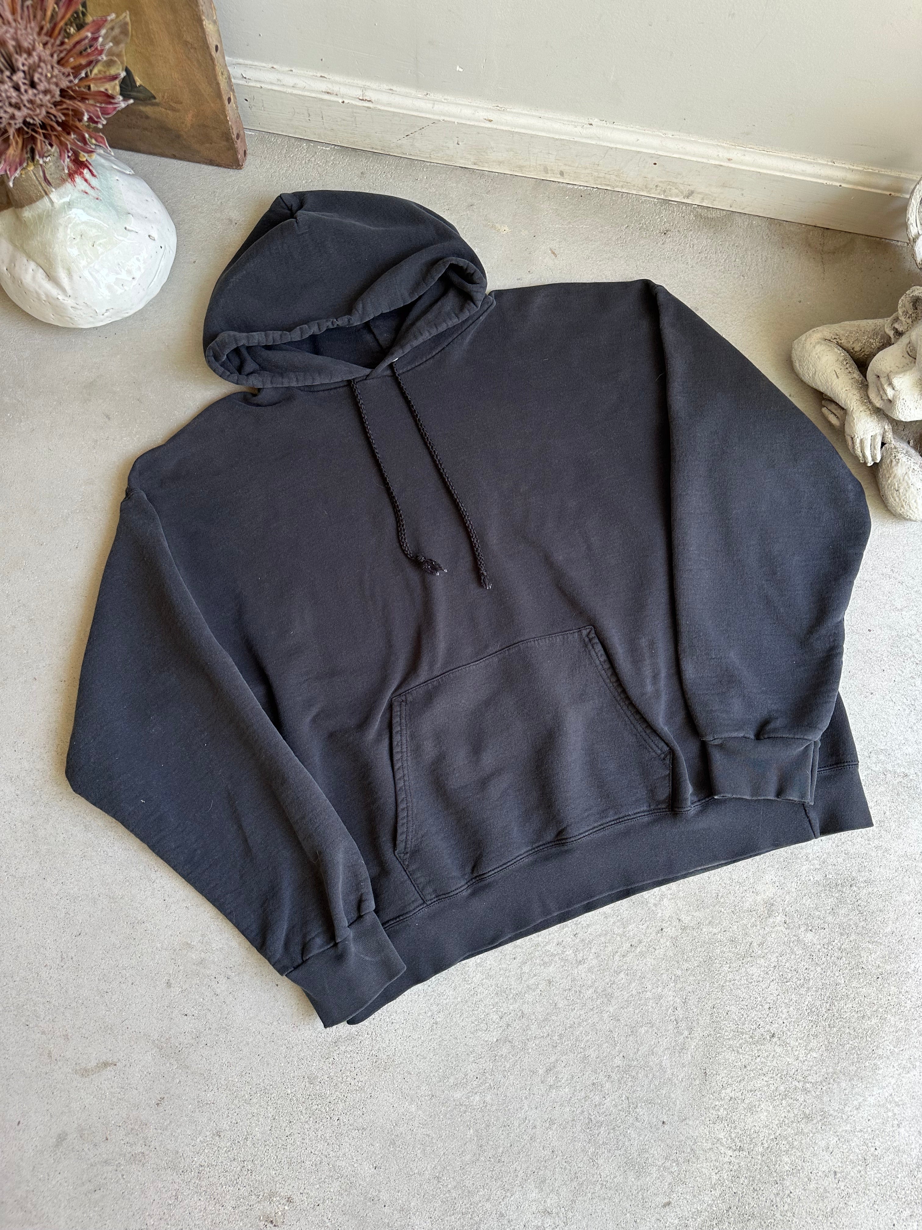 1990s Faded Black Hoodie (Boxy XL)