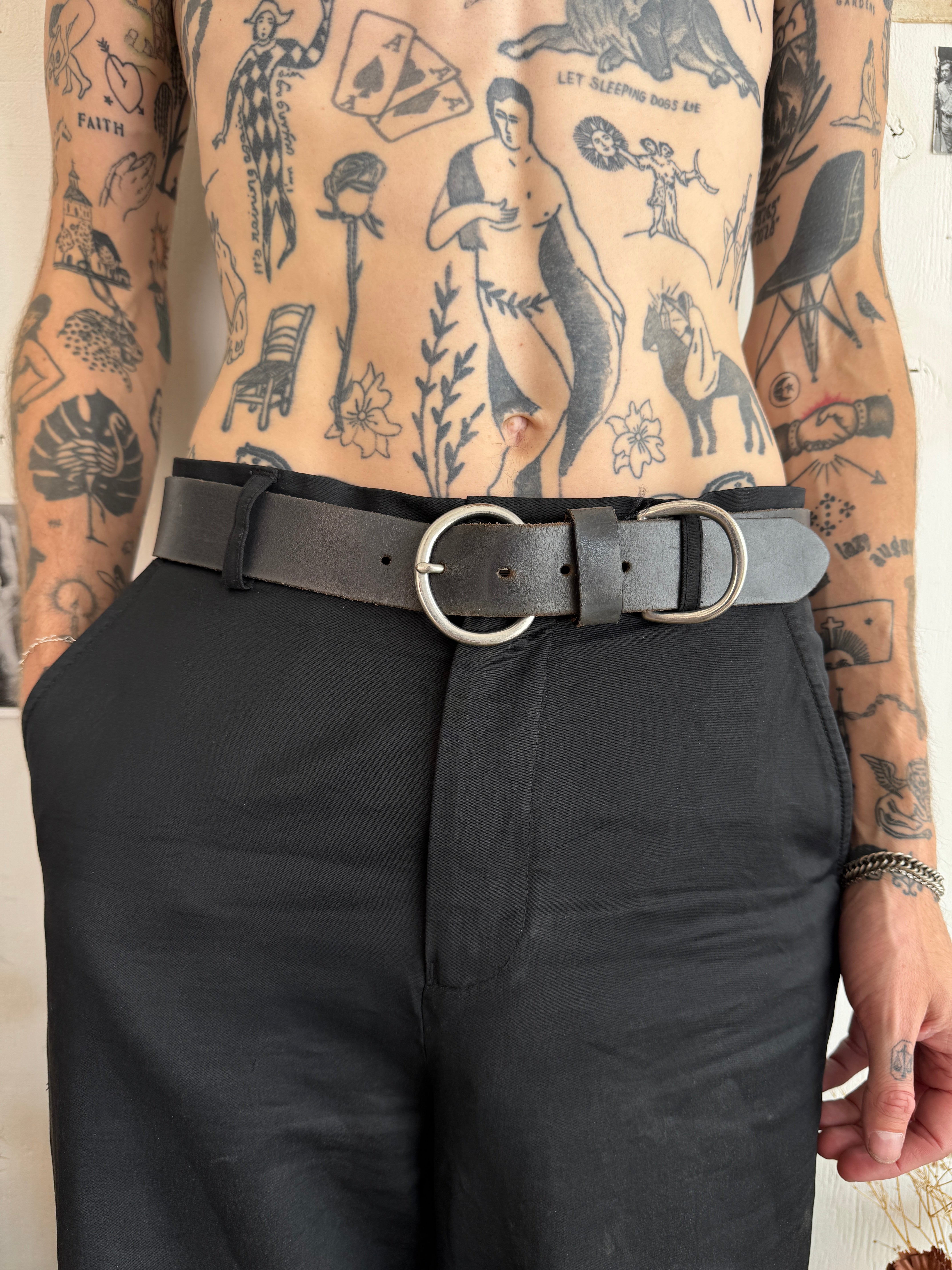 Italian Leather Belt (32" - 34")