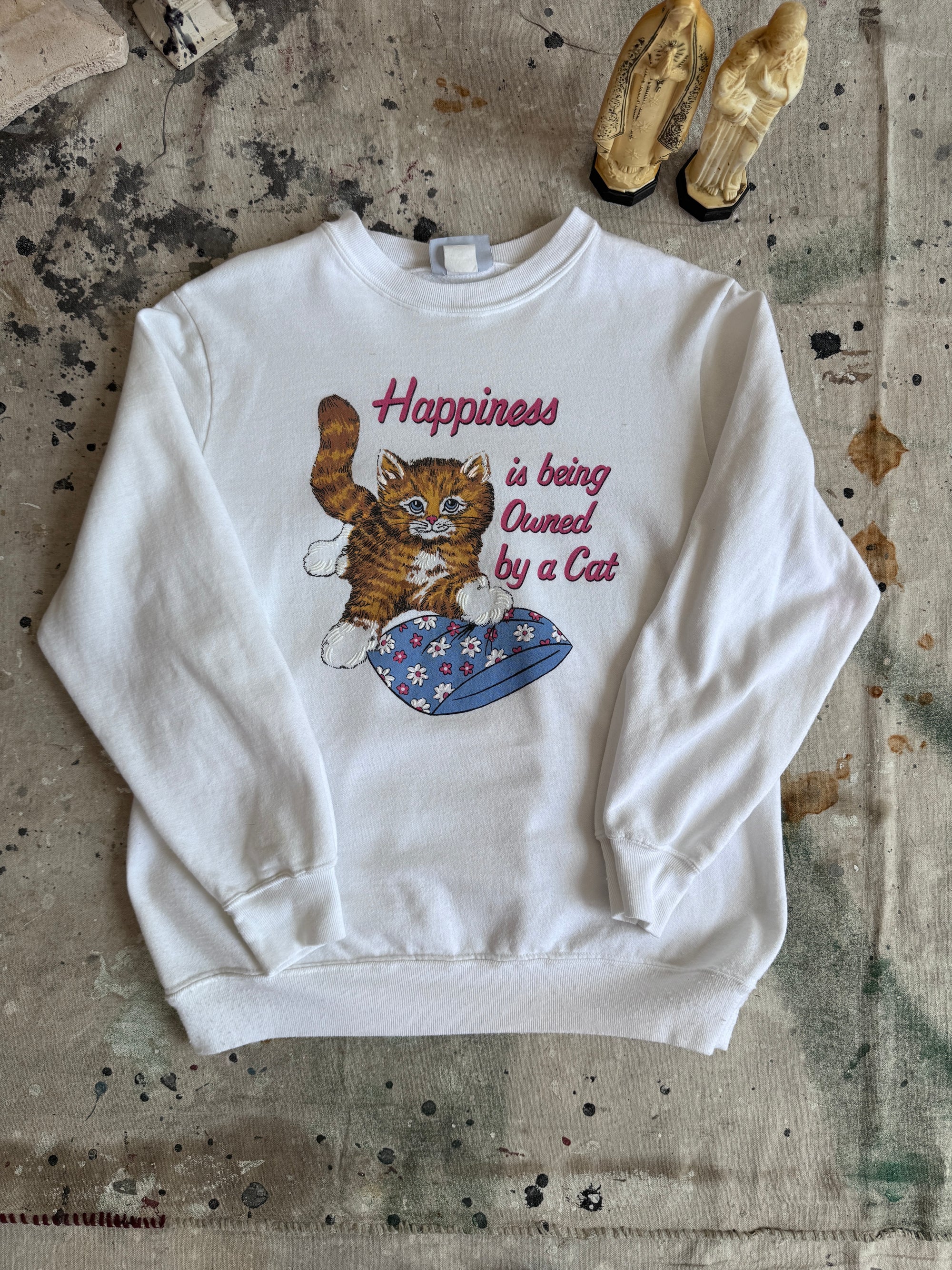 1980s Owned By A Cat Sweatshirt (M)
