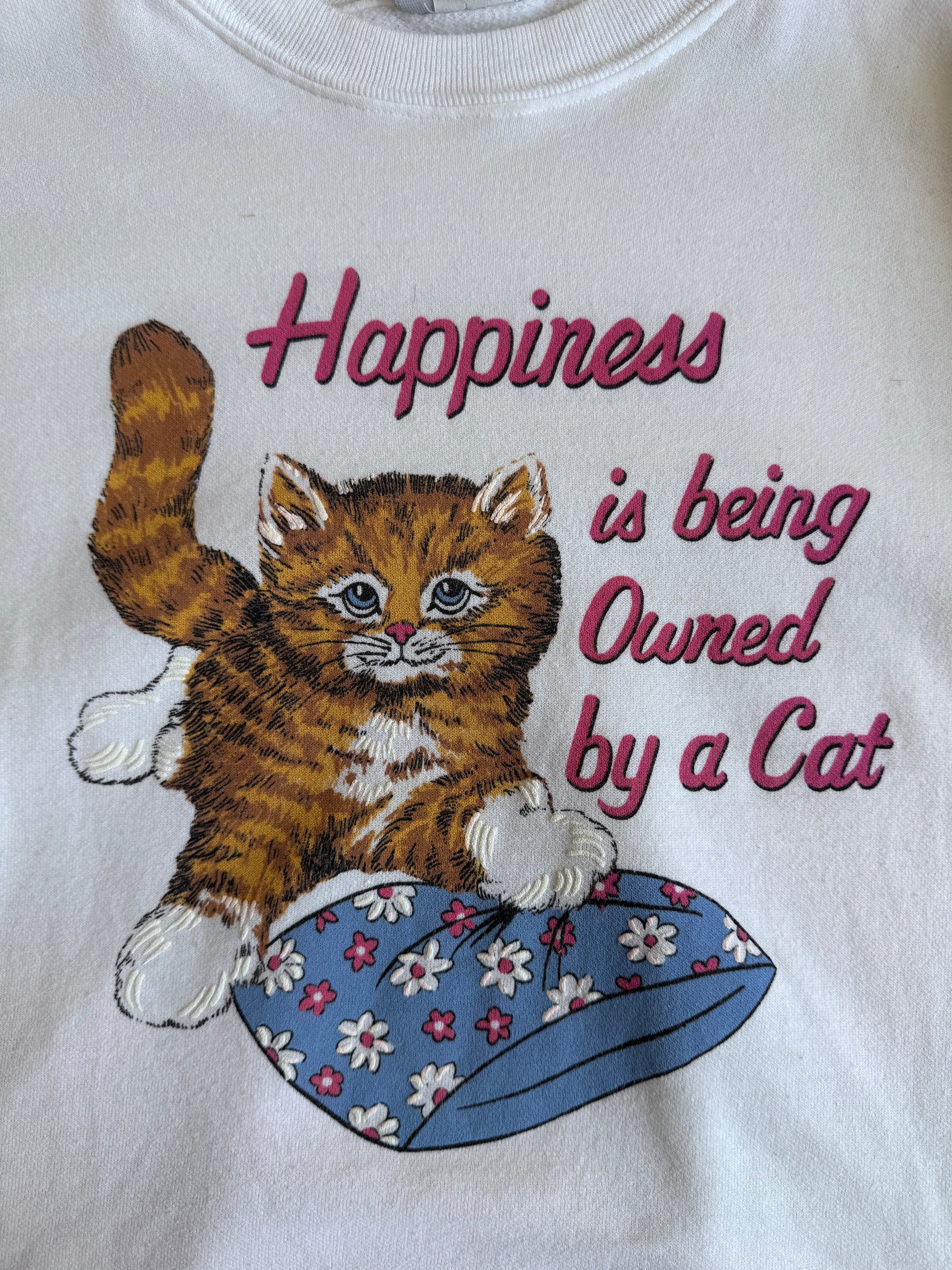 1980s Owned By A Cat Sweatshirt (M)