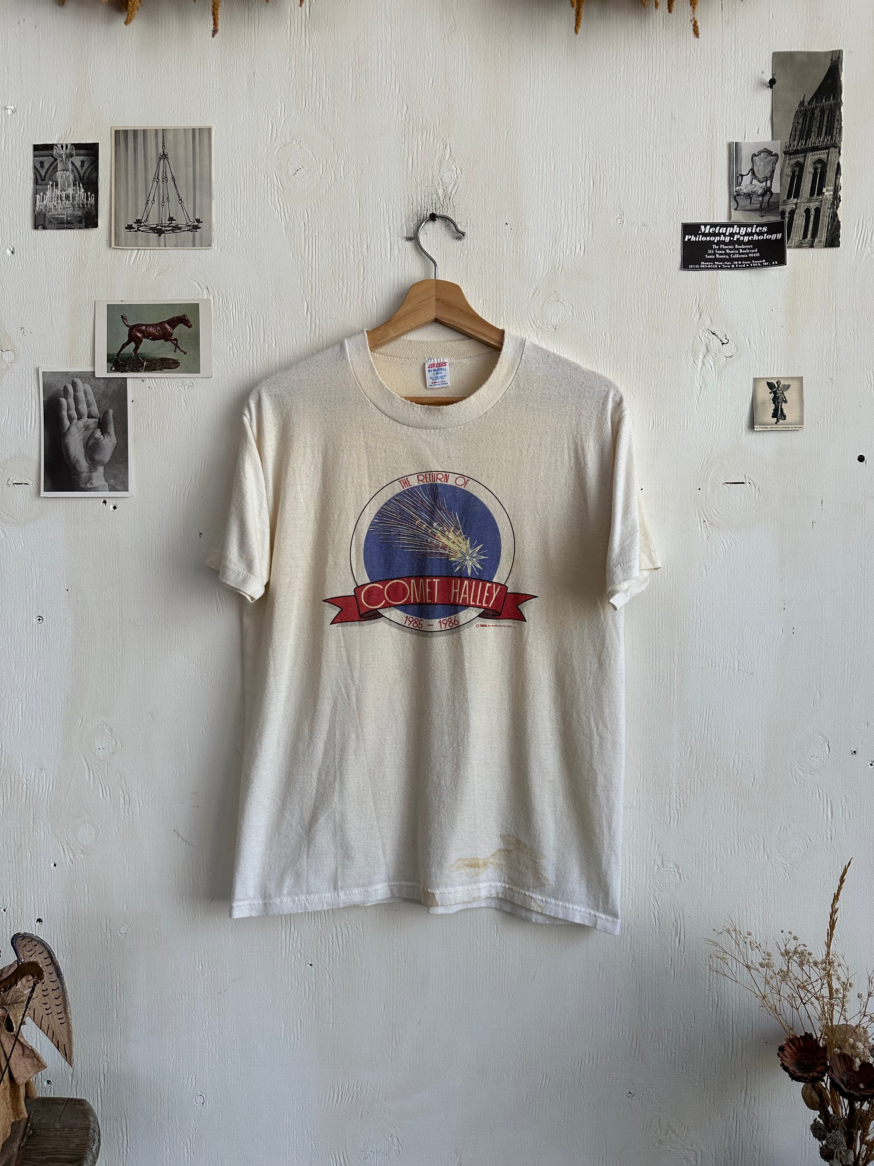 1980s Well Worn Halleys Comet T-Shirt (M/L)