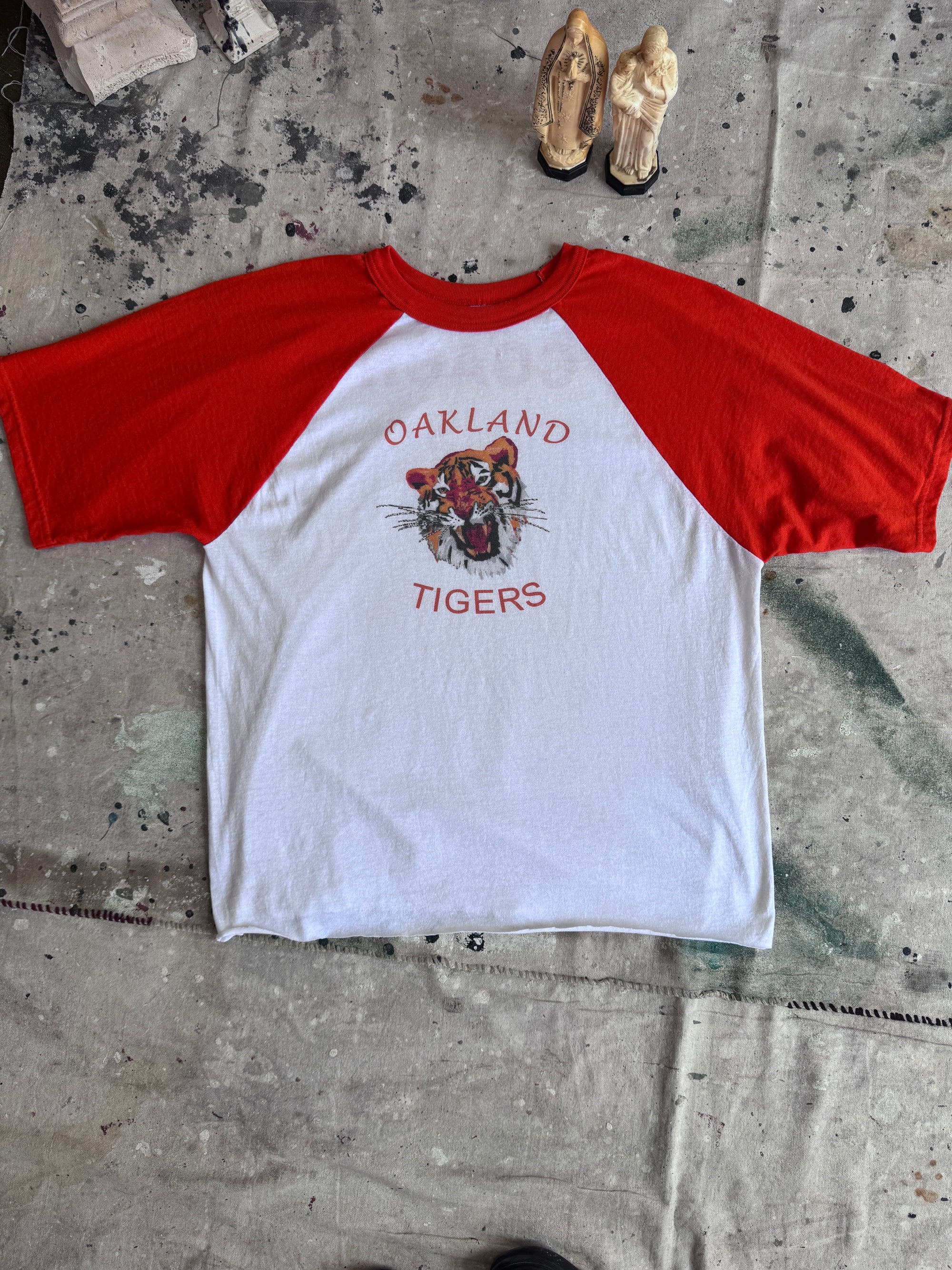 2000s Oakland Tigers Raglan Half-Sleeve (XL)