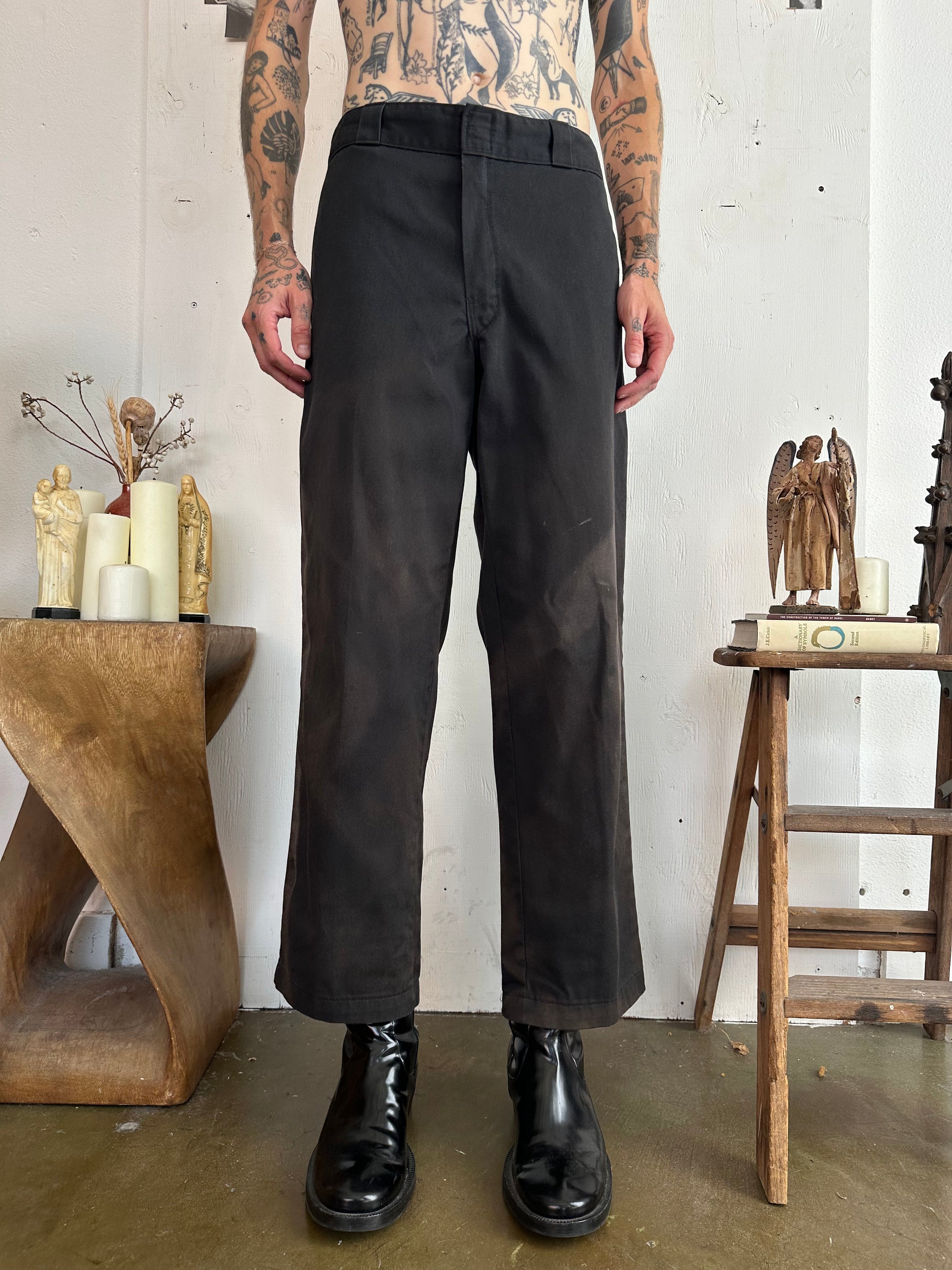 2000s Sunfaded Black Dickies 874