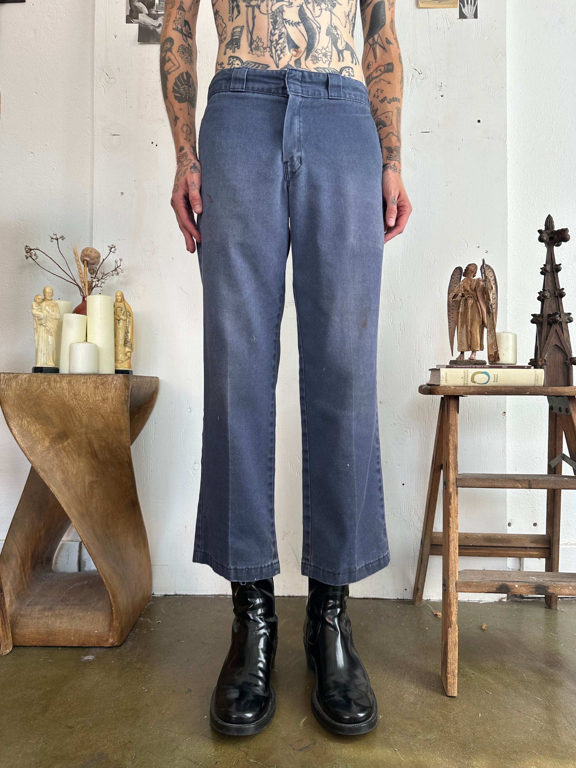 2000s Perfectly Faded Blue Dickies 874