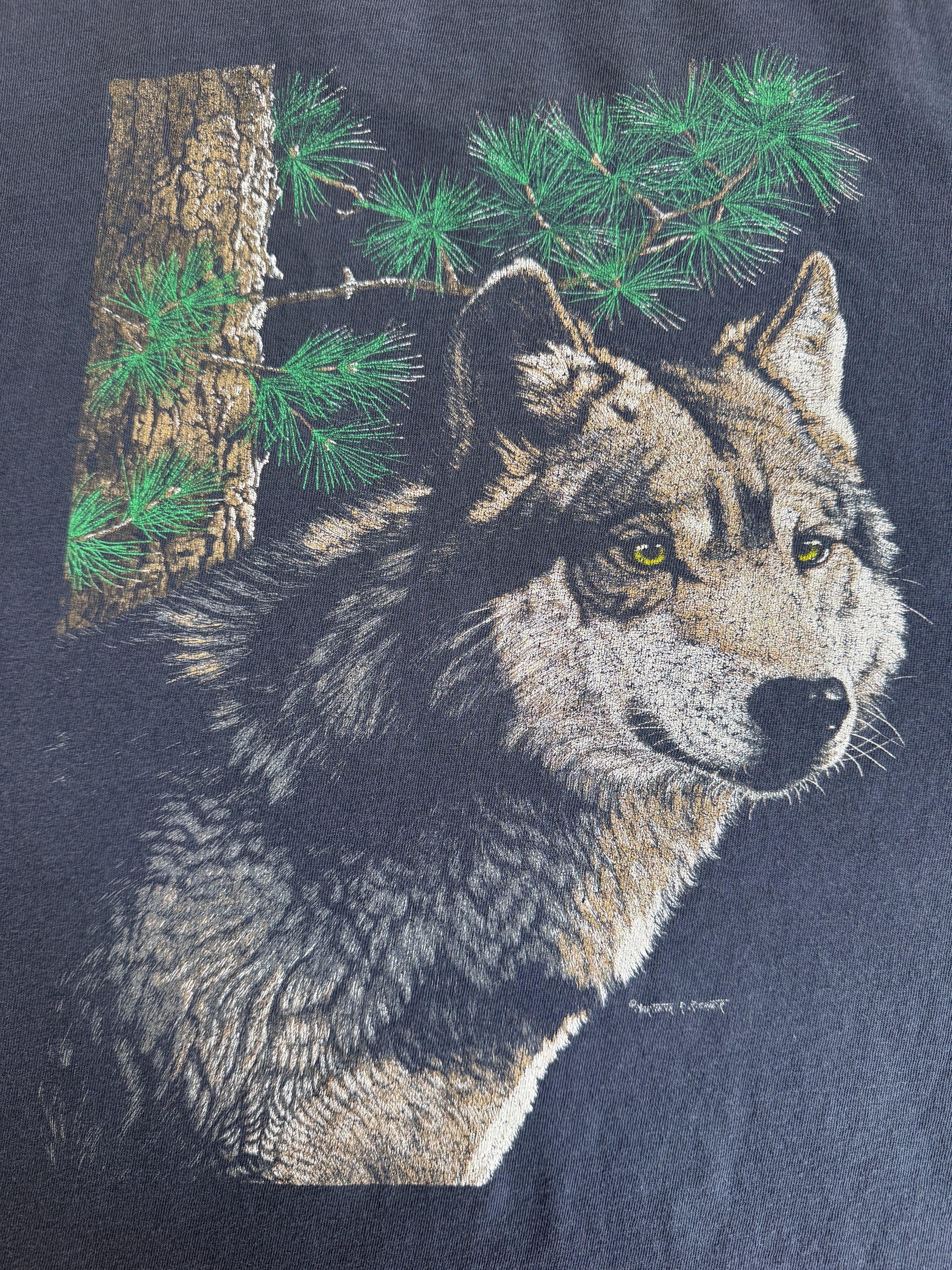 1990s Tiger and Wolf Double Sided Tee (XL)