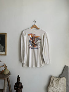 1980s Harley-Davidson Long Sleeve Henley (L)