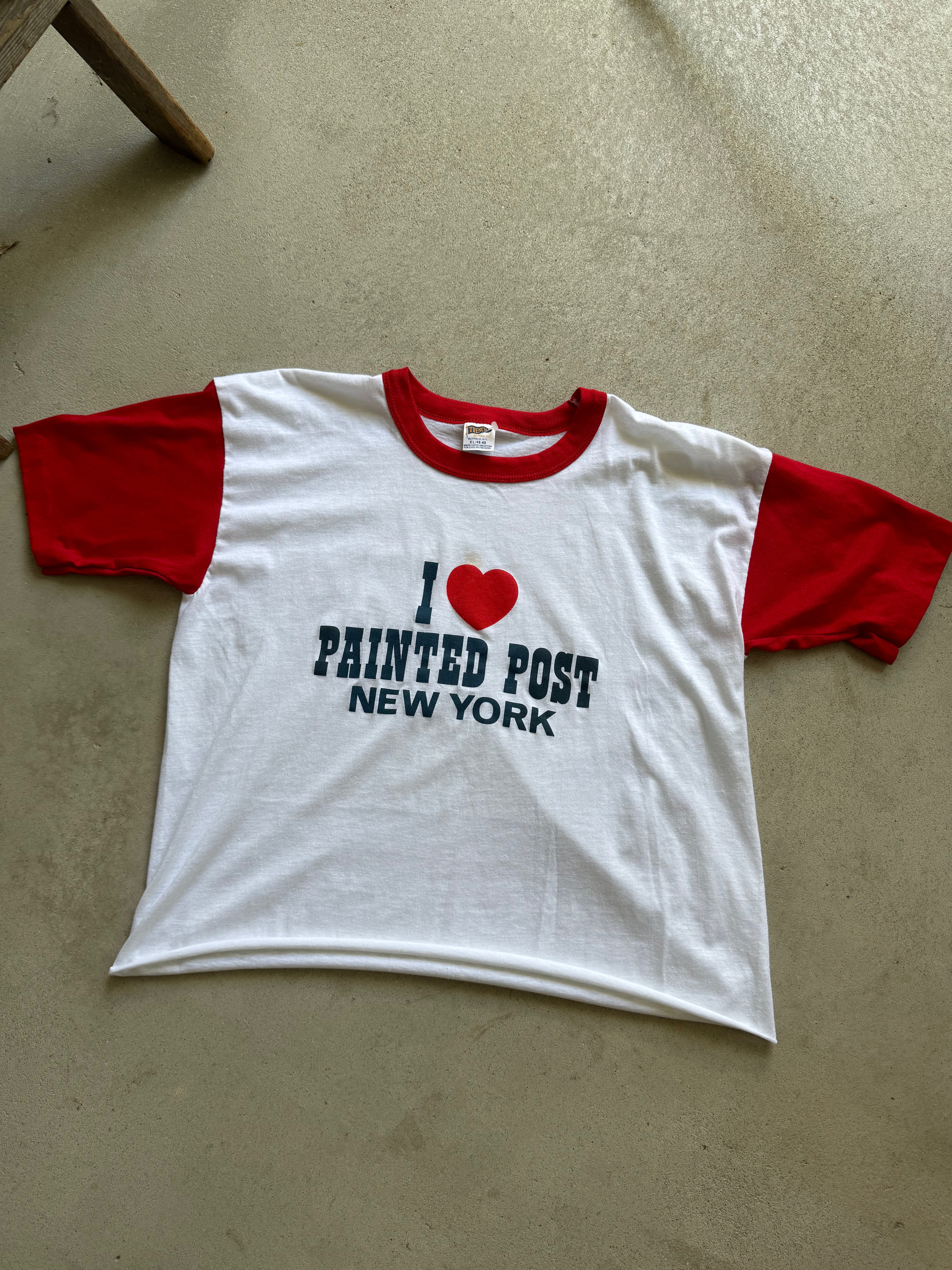 1980s Cropped “I Heart Painted Post” Tee (Cropped M/L)