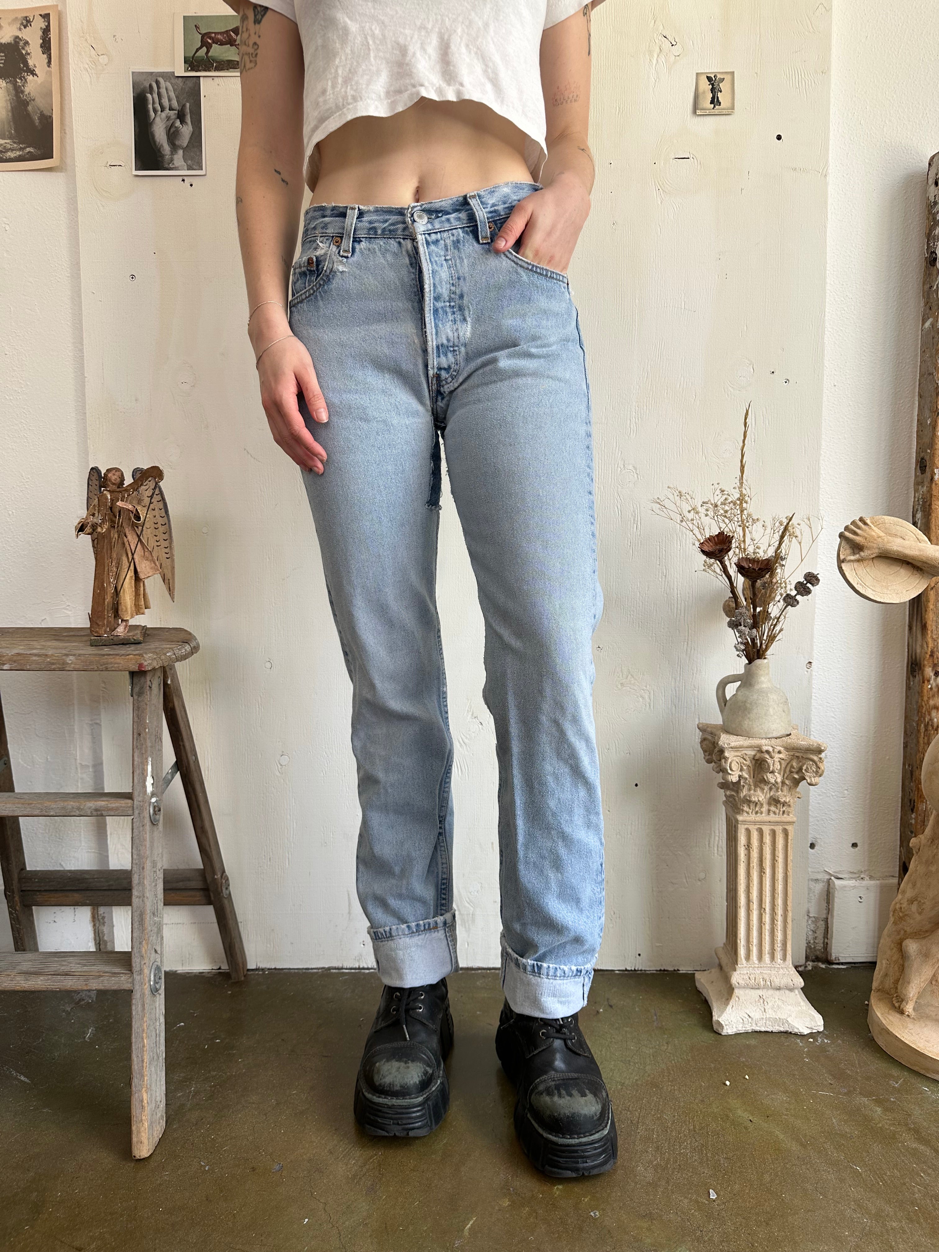 1980s Patched and Repaired Levis 501s (28/33)