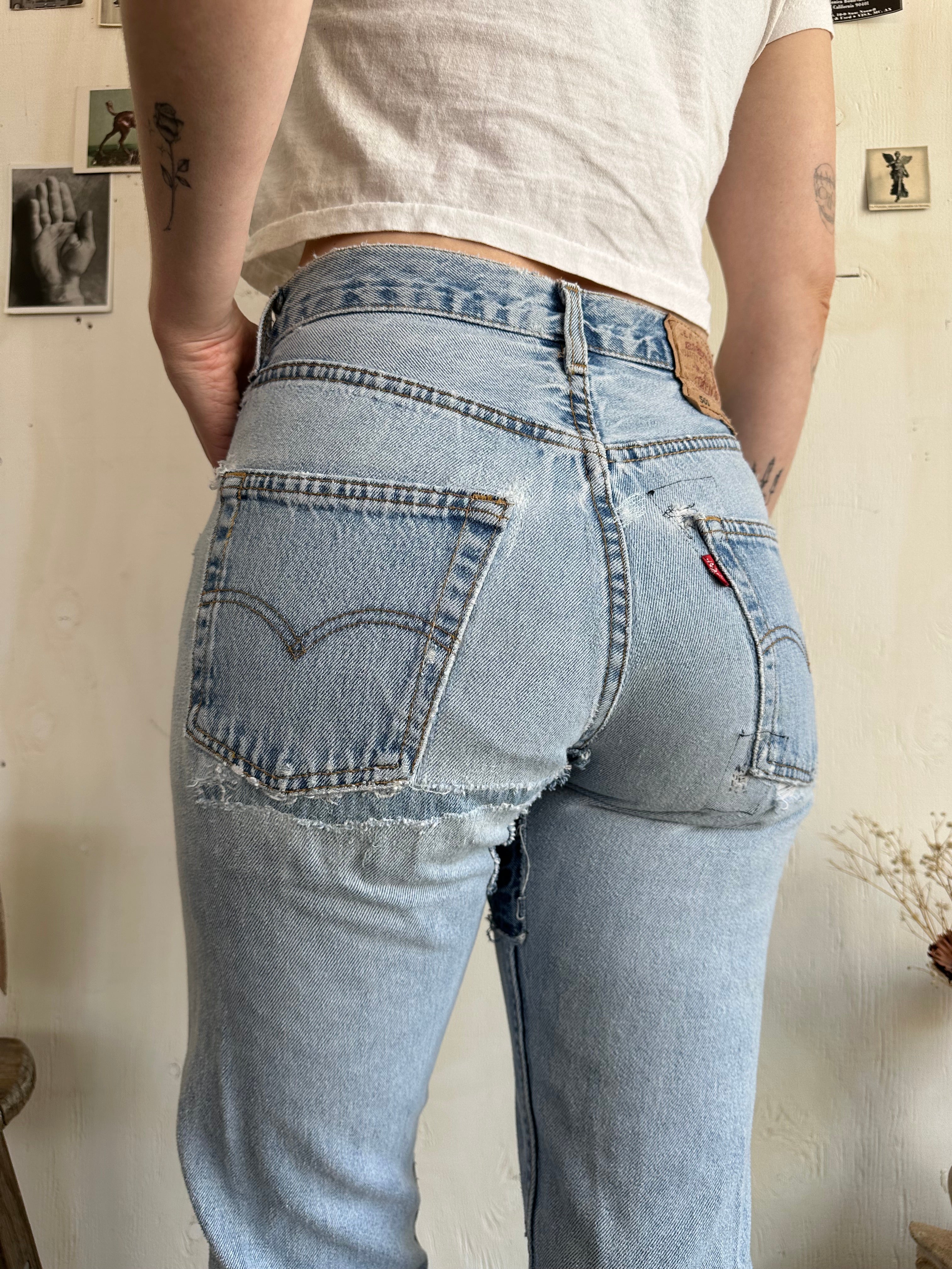 1980s Patched and Repaired Levis 501s (28/33)