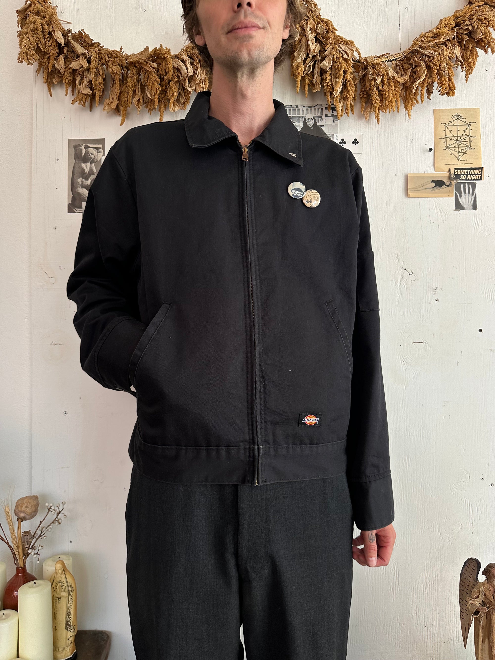 2000s Black Dickies Jacket W/ Pins