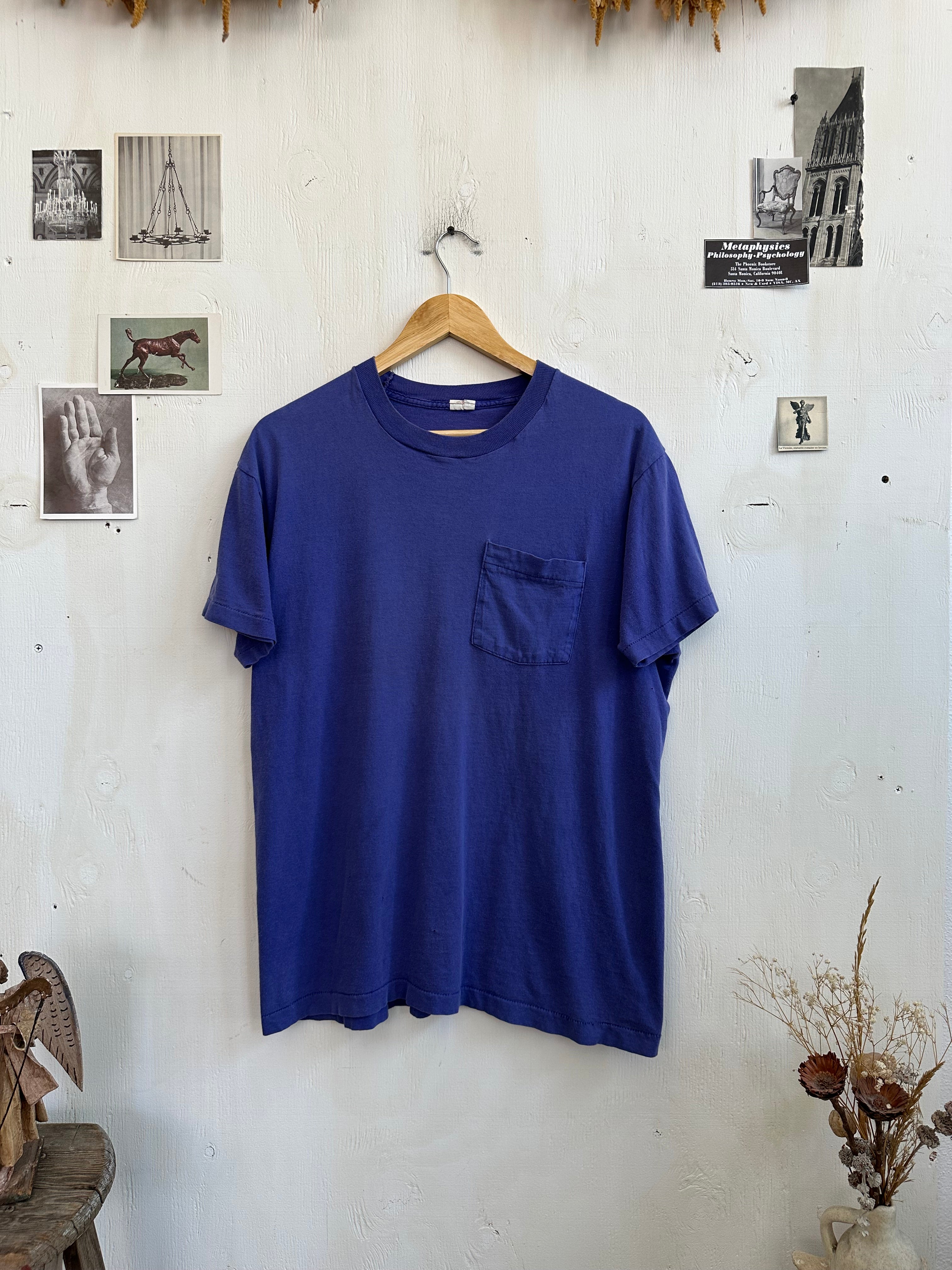 1980s Purple Pocket Tee (L)