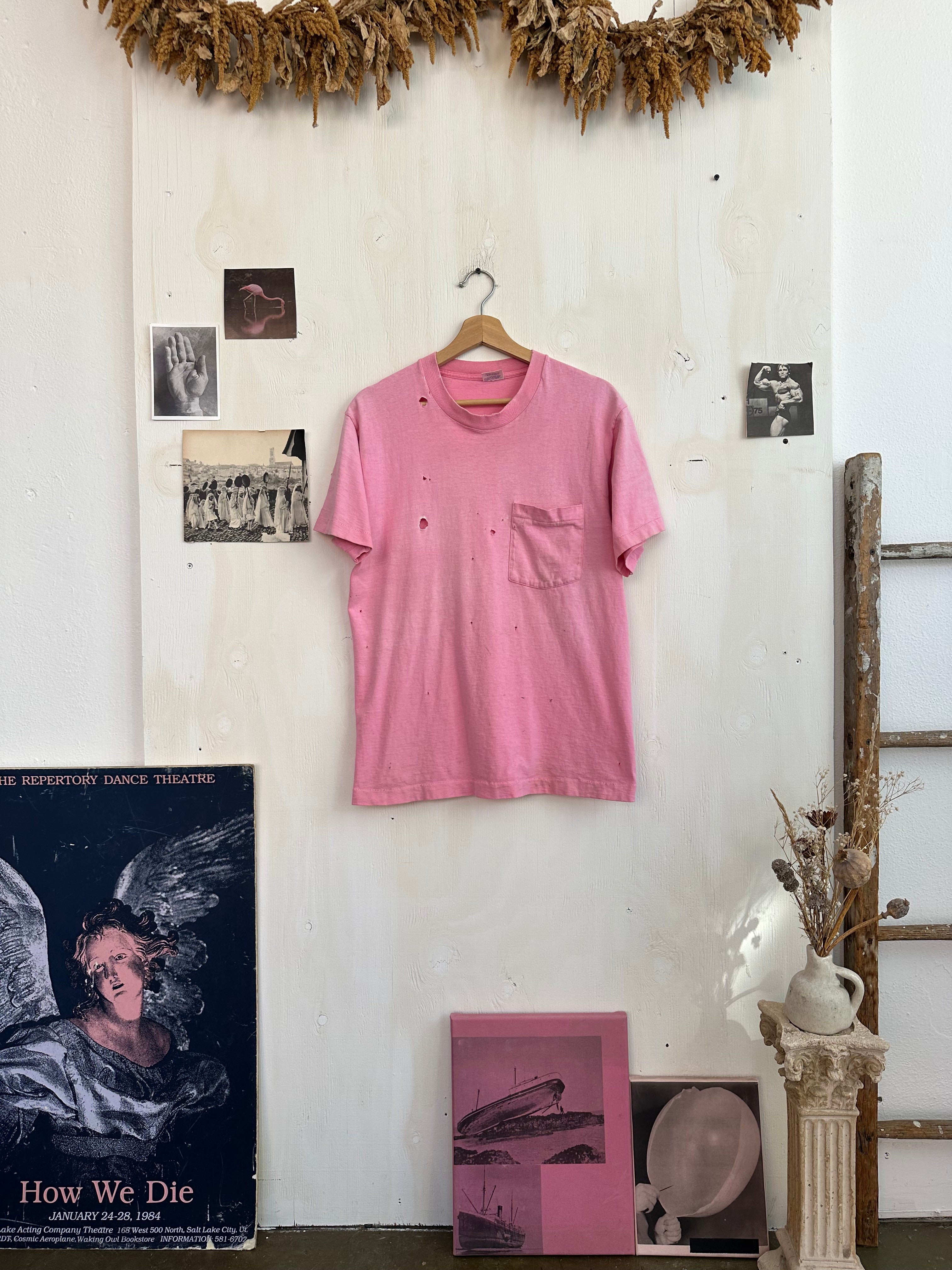 1990s Well-Worn Bubblegum Pink Blank (L)