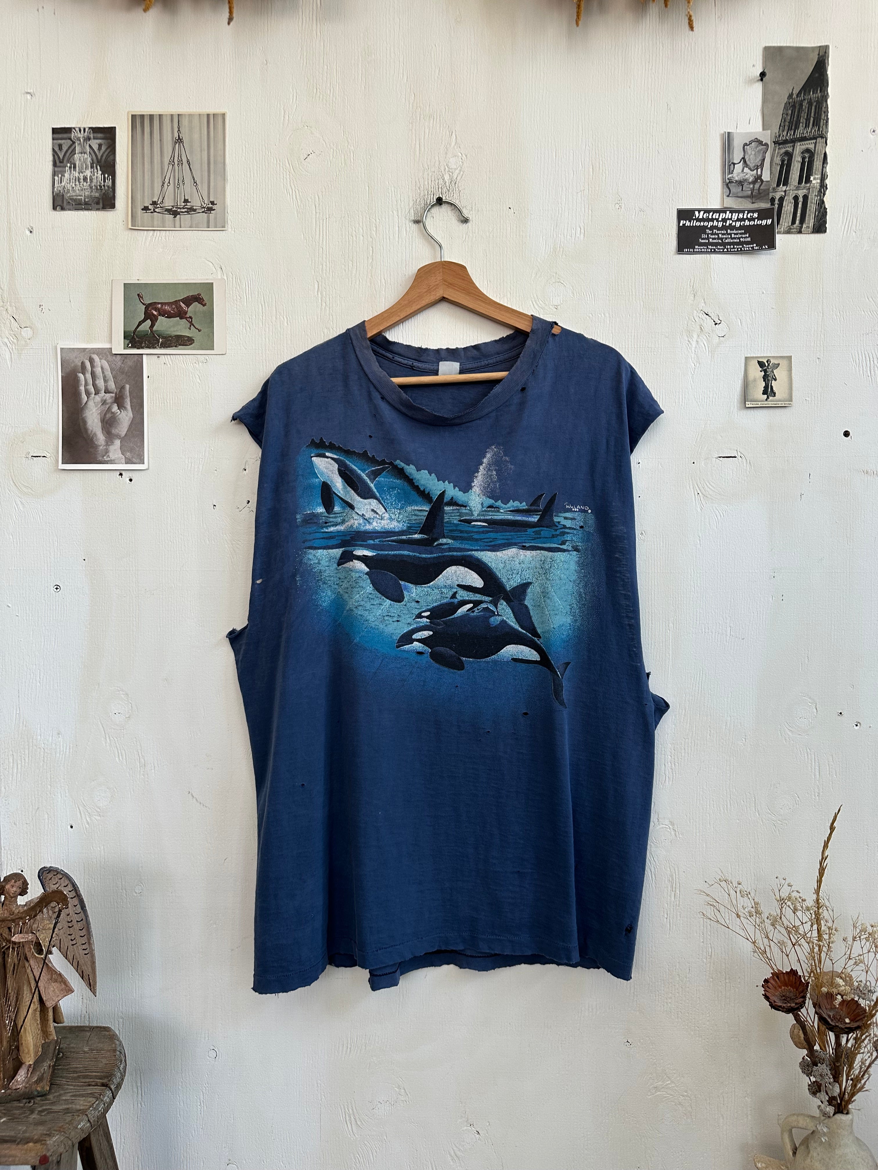 1990s Thrashed Orca Muscle Tee (XXL)