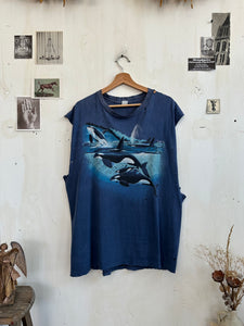 1990s Thrashed Orca Muscle Tee (XXL)