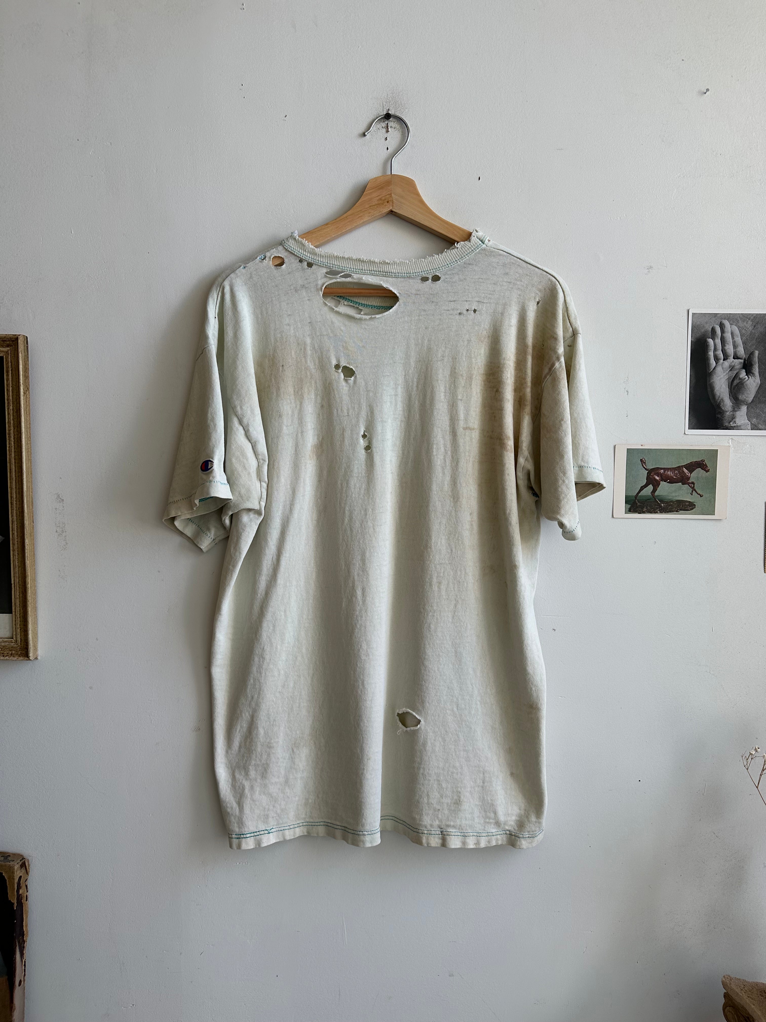 Shredded Bleached Out Champion Blank (L)