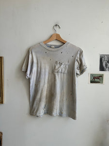 1960s Thrashed Baby Blue Pocket Tee (M)