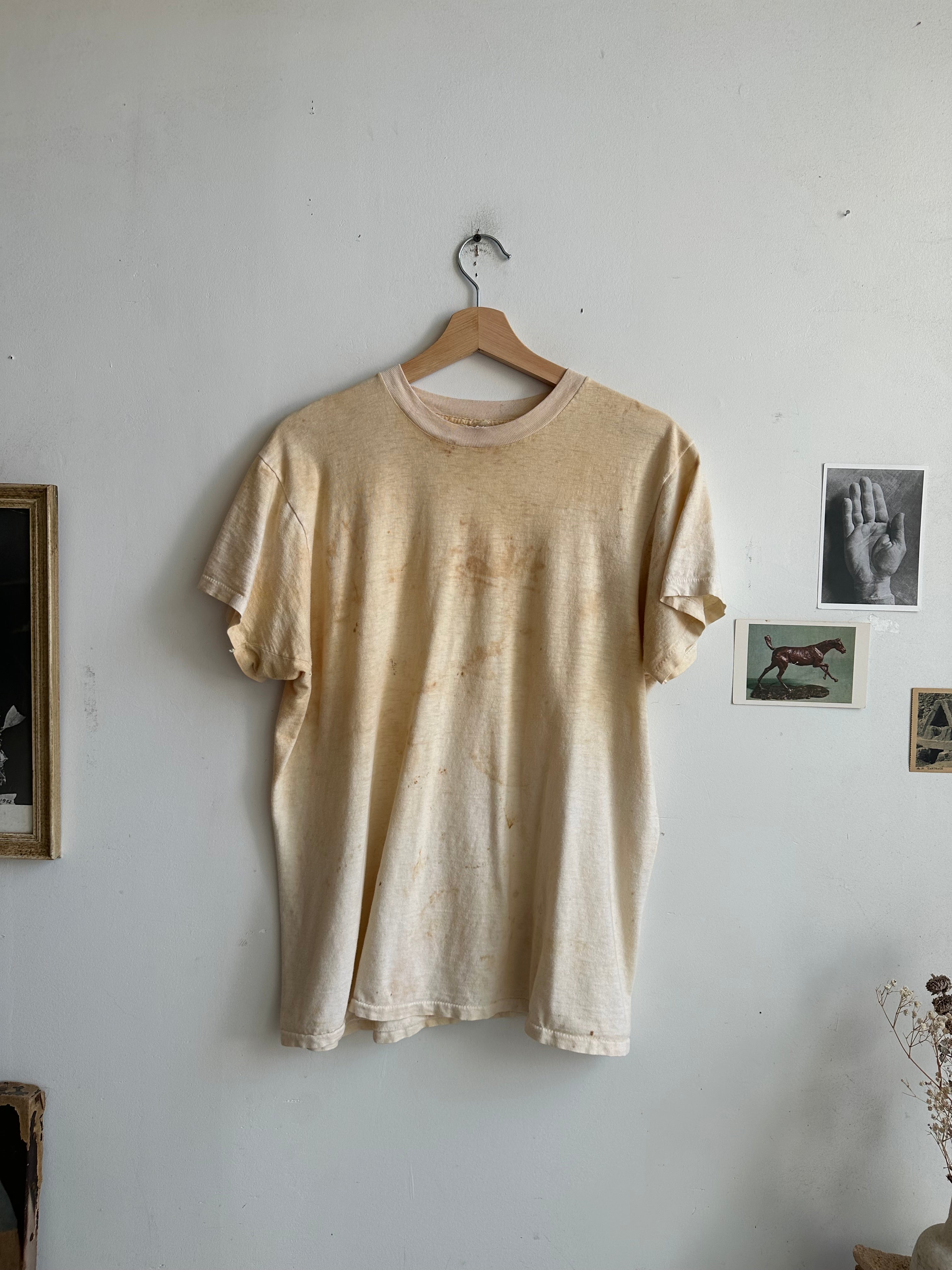 1970s Thrashed White T-Shirt (M)