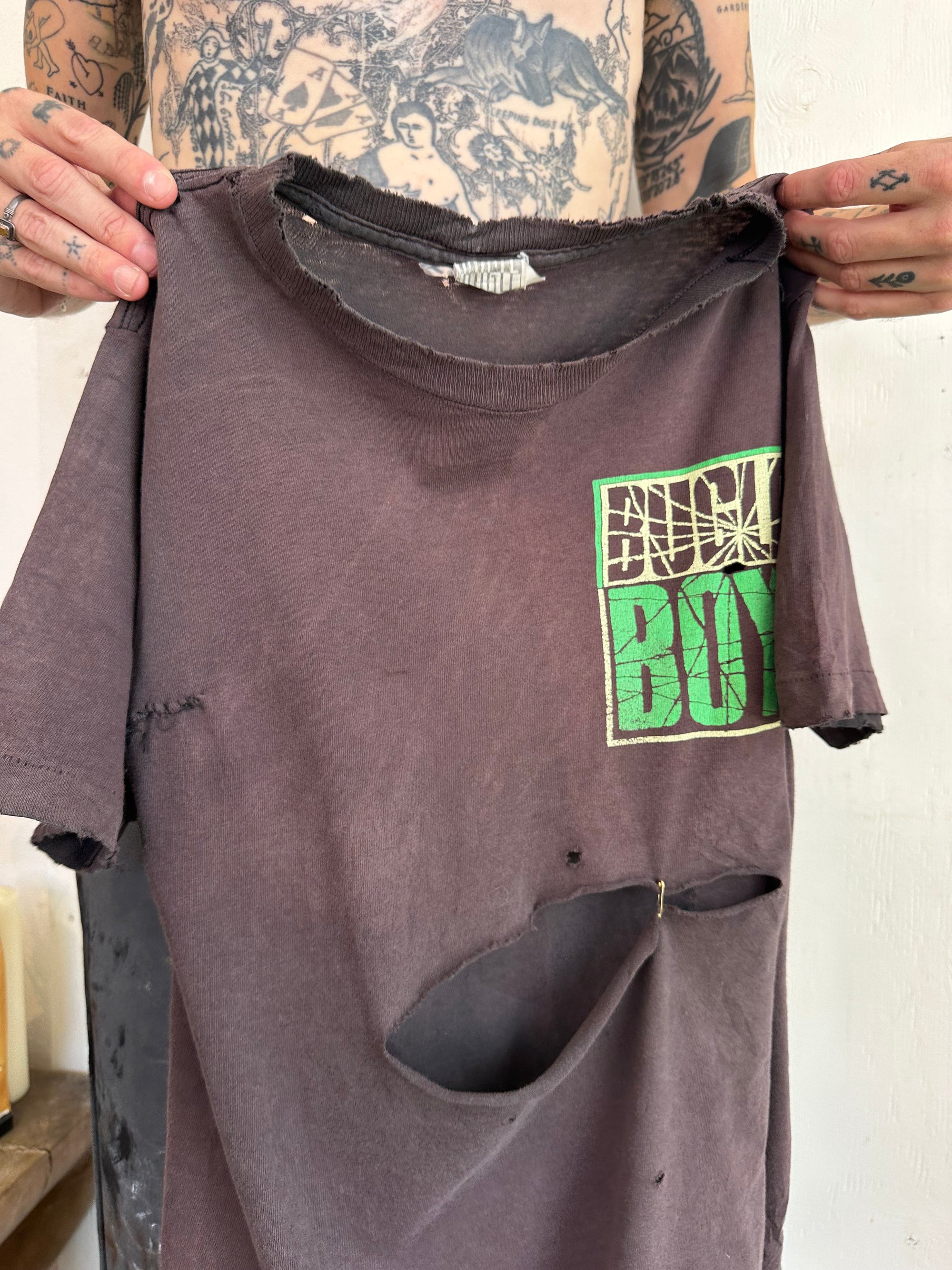 1990s Thrashed Sunfaded Bugle Boy Tee