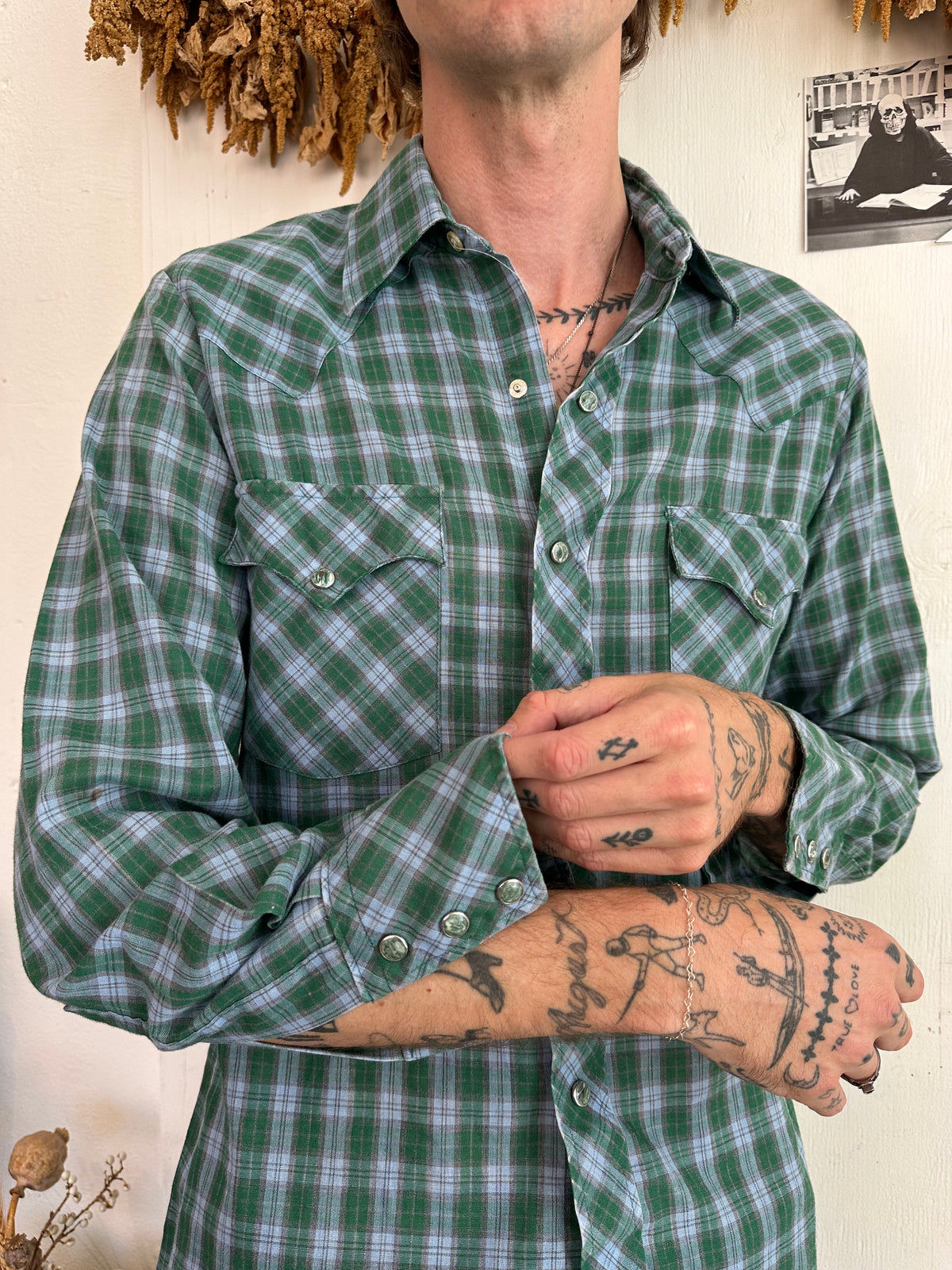 1970s Snap Button Dales Western Shirt